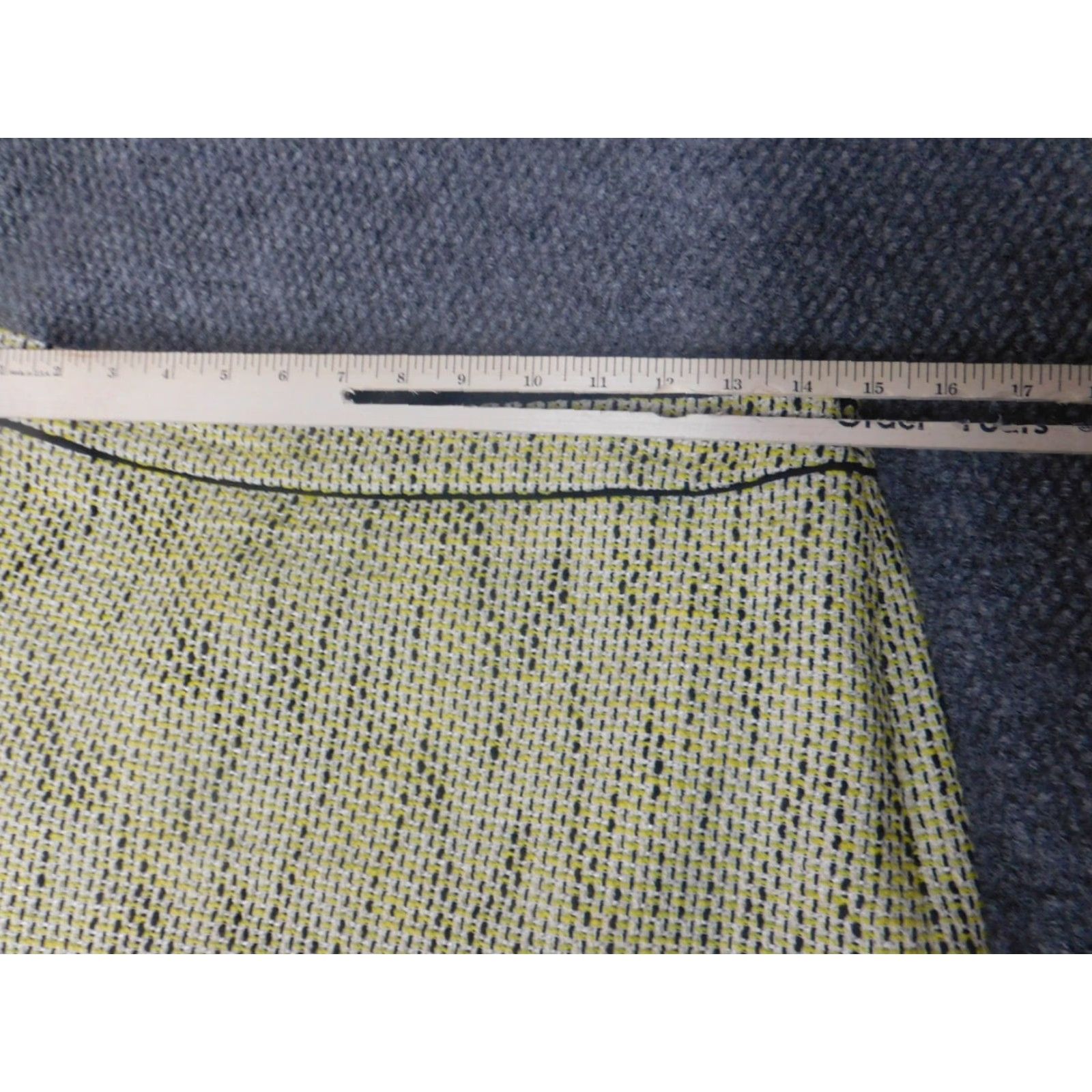 Banana Republic Banana Republic Skirt Womens 6P Petites Yellow A-Line Zip Short Knit Cotton Polyester Lined Casual Vintage No Size 28" / US 6 / IT 42 - 4 Thumbnail