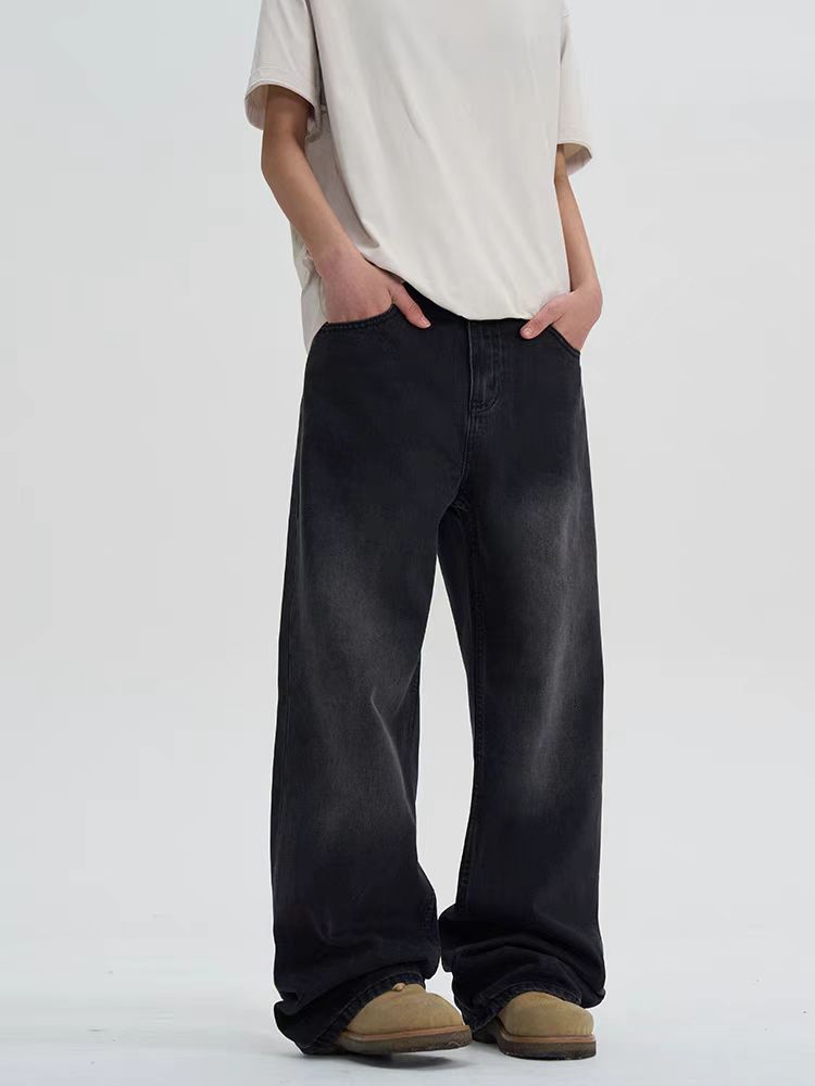Japanese Brand × Jean High street vintage black baggy jeans Size US 32 / EU 48 - 4 Thumbnail