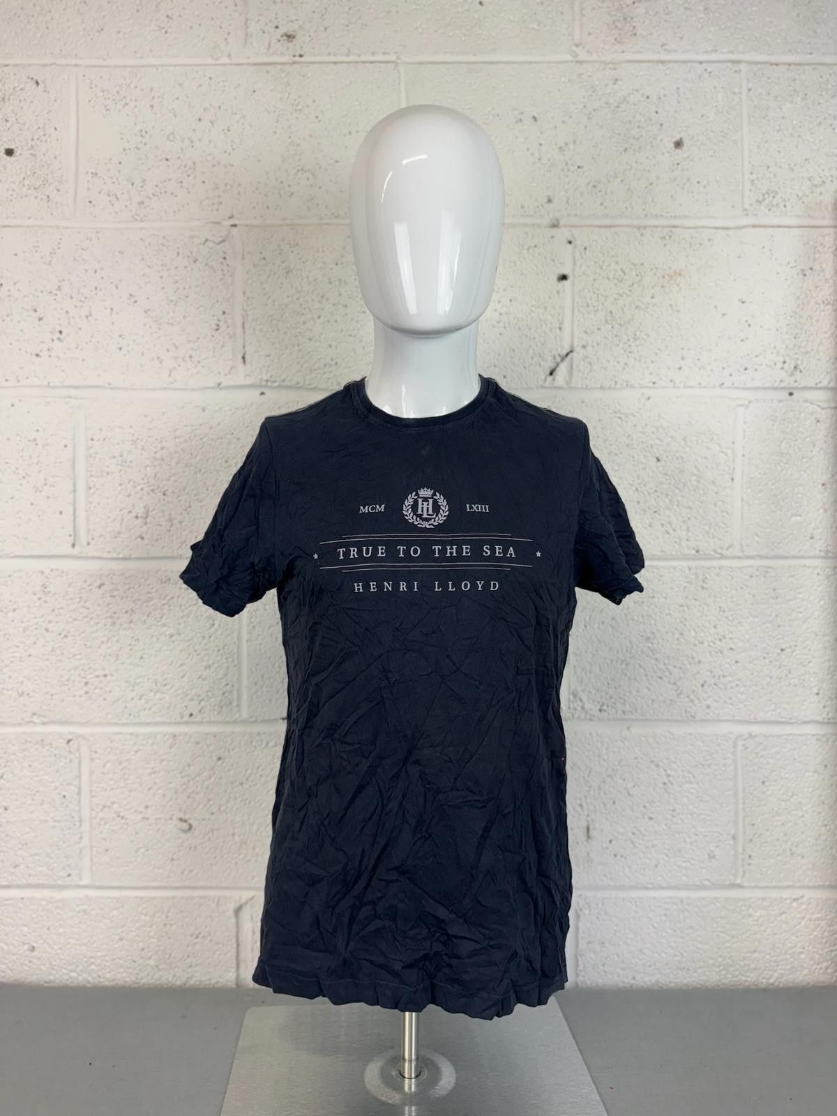 Henri Lloyd Henri Lloyd Men's Navy Blue Graphic T-Shirt Size M Size US M / EU 48-50 / 2 - 1 Thumbnail