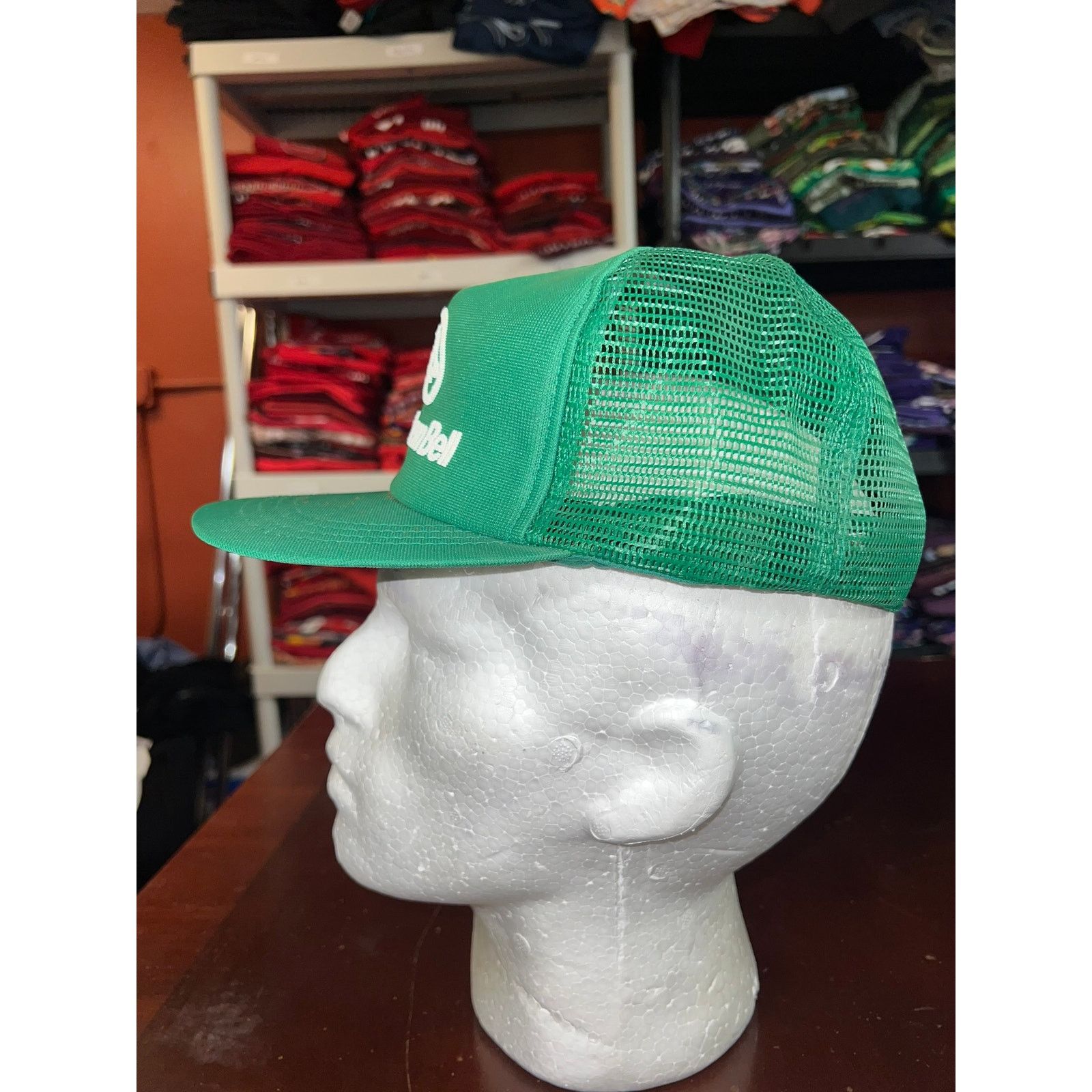 Vintage Vintage Southern Bell Snapback Green Trucker Hat VTG 80s OS Size ONE SIZE - 4 Thumbnail