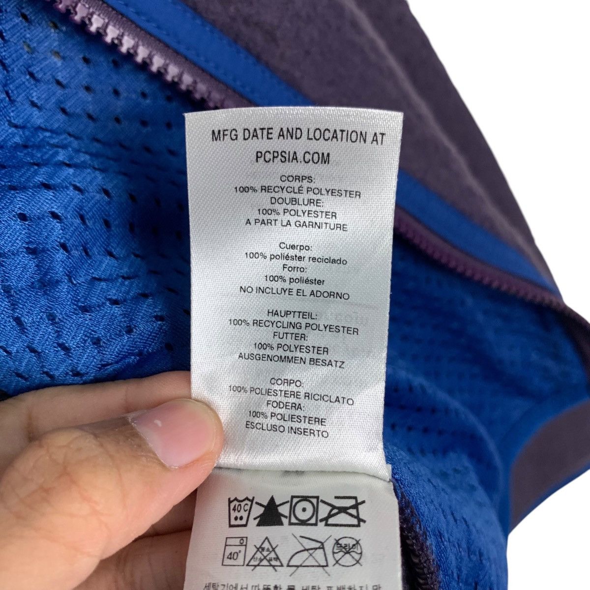 Patagonia PATAGONIA Deep Pile Purple Fleece Jacket #2475-C111 Size US XXS / EU 40 - 17 Thumbnail