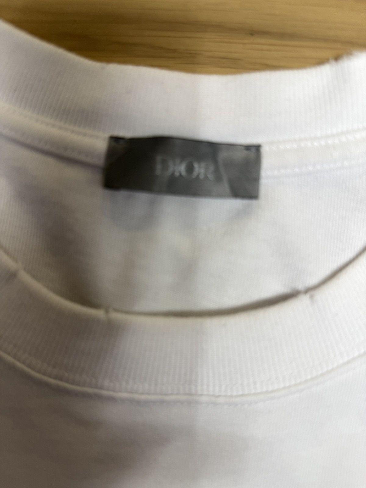 Dior Christian Dior Distressed Tee Lily Print -XL Size US XL / EU 56 / 4 - 5 Thumbnail