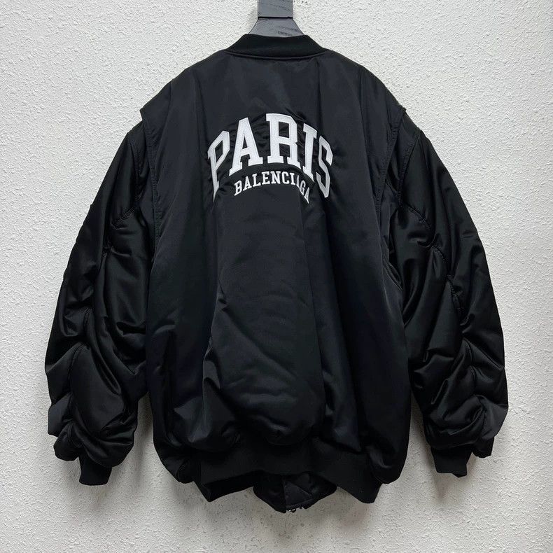 Balenciaga Balenciaga City Limited Super Limited Bomber Letter Embroi Size US S / EU 44-46 / 1 - 2 Thumbnail