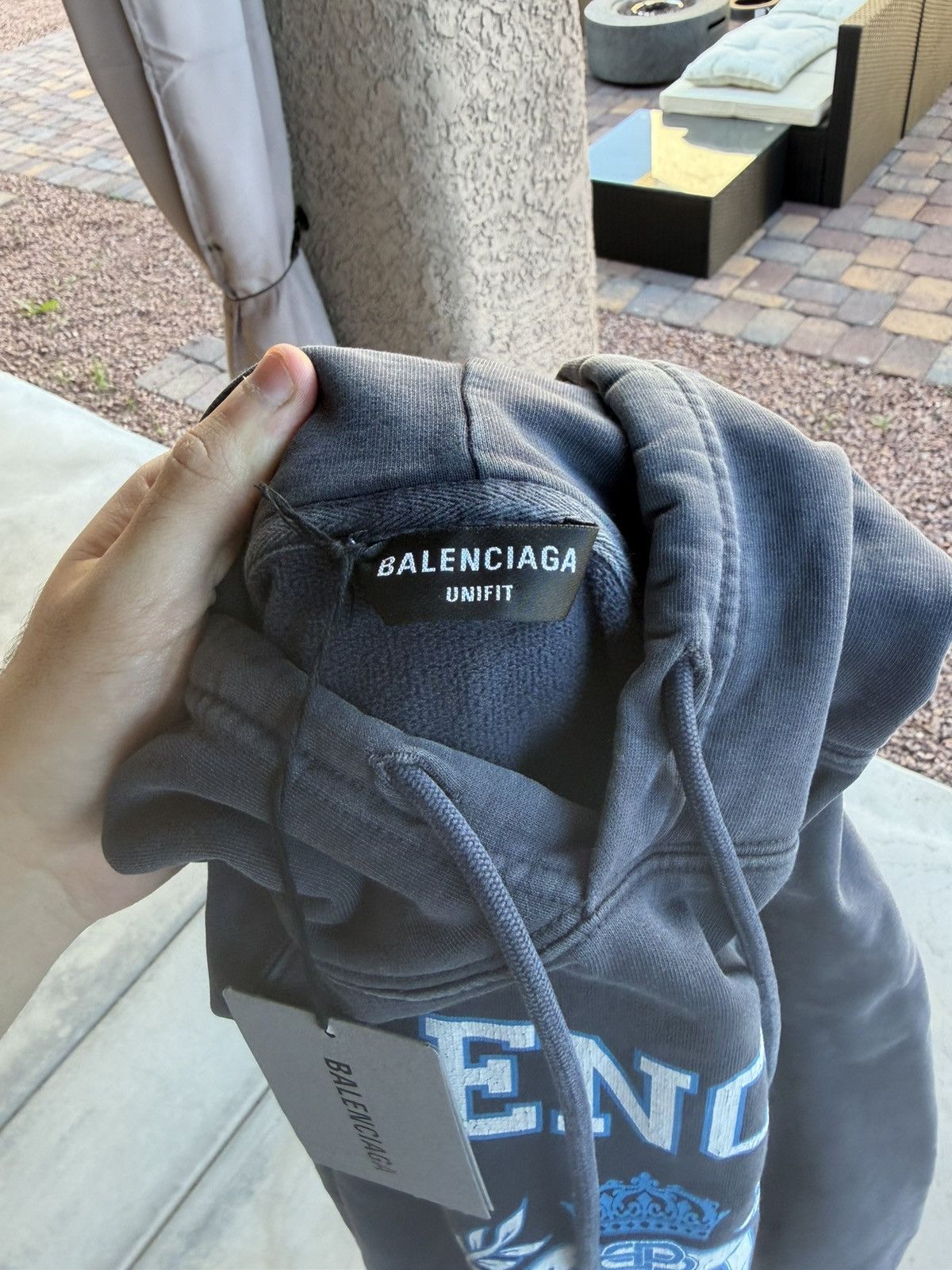 Balenciaga Balenciaga Oversized Hoodie – “Marine Blue” Medium Size US M / EU 48-50 / 2 - 6 Thumbnail