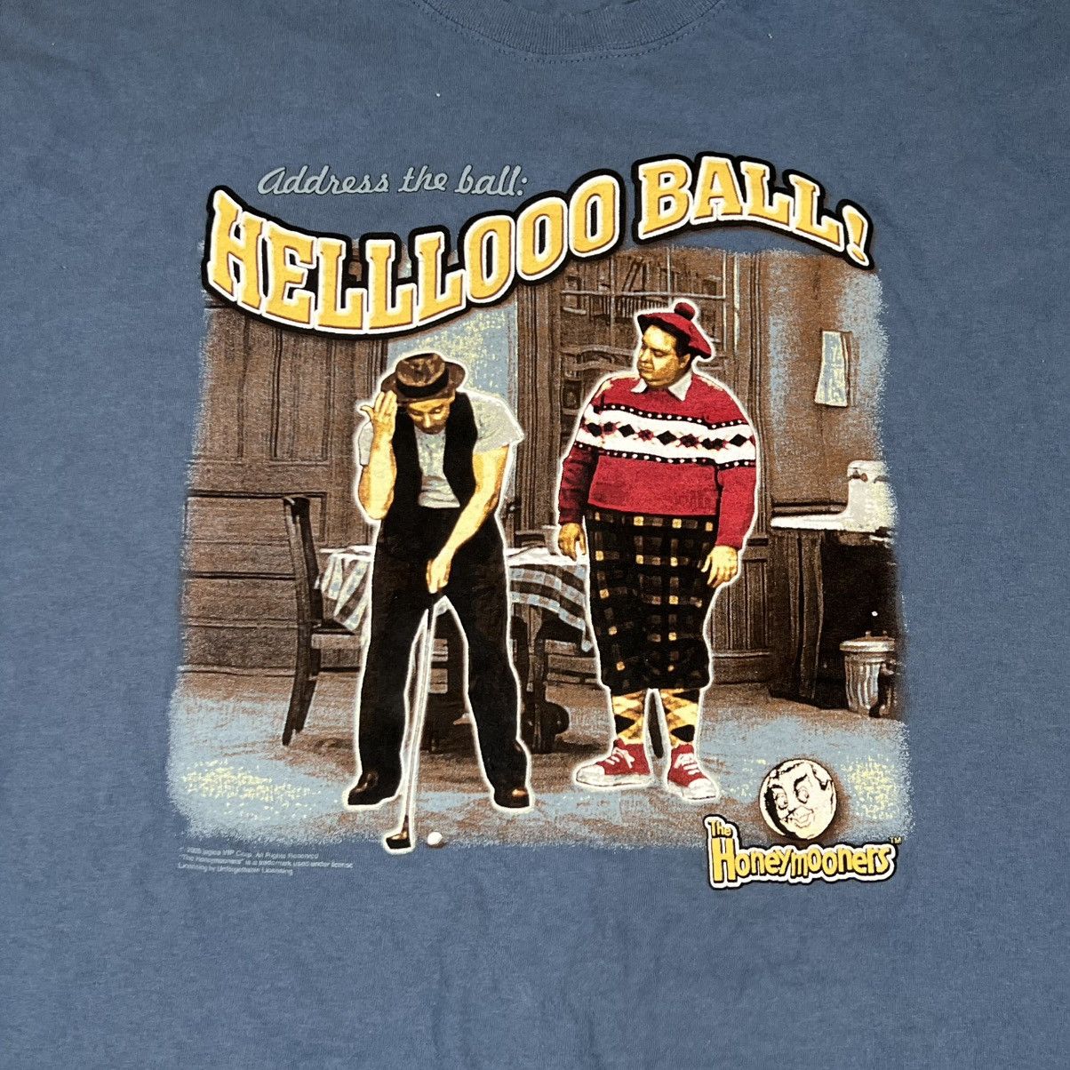 Gildan VTG 2005 THE HONEYMOONERS GOLFING T-SHIRT FUNNY HELLO BALL Size US XXL / EU 58 / 5 - 2 Thumbnail