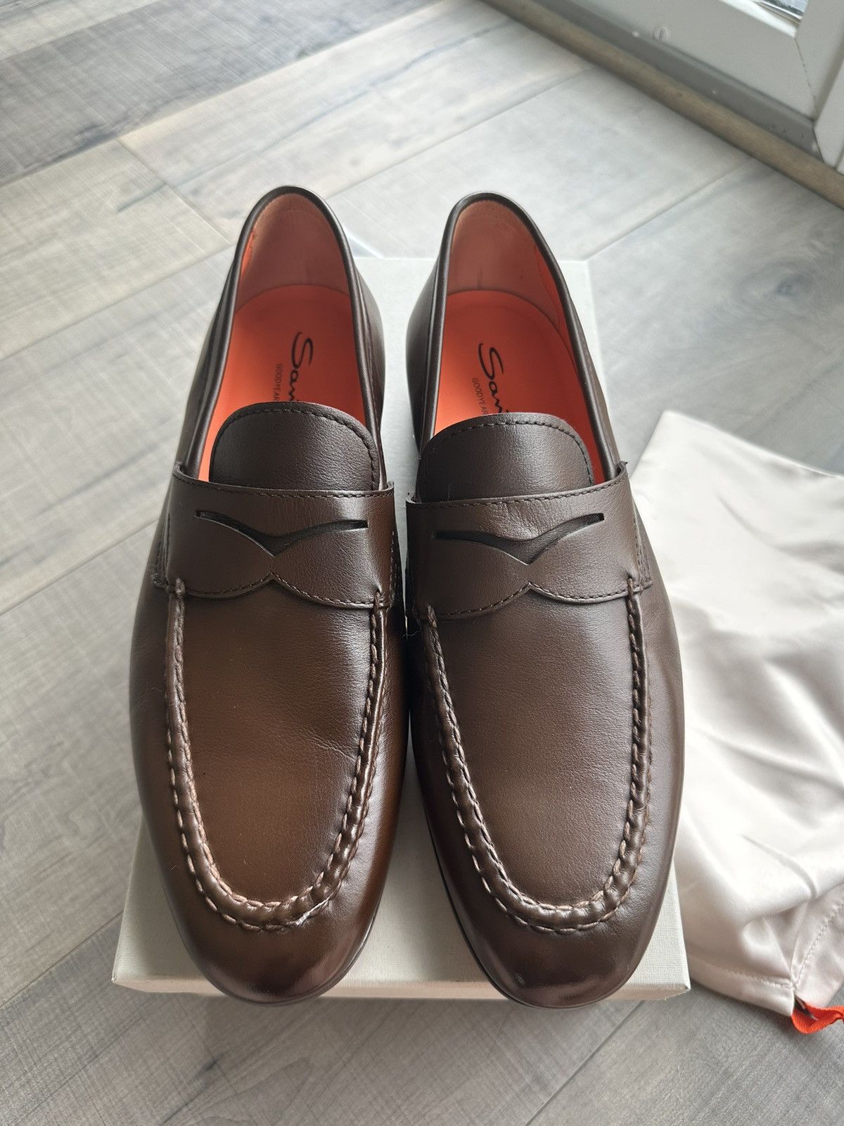 Santoni Santoni Medium Brown Loafer Size US 10 / EU 43 - 1 Thumbnail