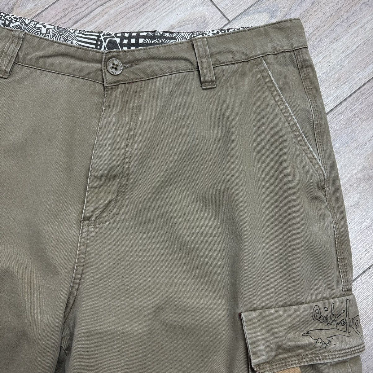 Quiksilver Crazy Vintage 90s Quiksilver Baggy Cargo Utility Shorts Size US 36 / EU 52 - 4 Thumbnail
