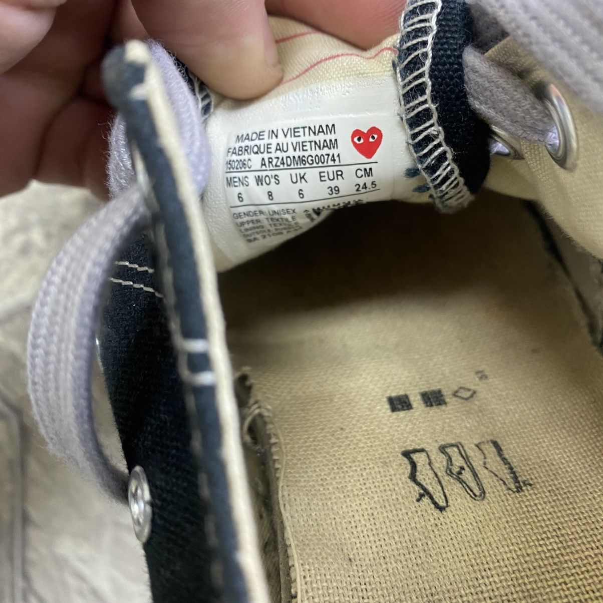 Comme des Garcons Comme des Garcons Play Converse Low Top Shoes Size US 6 / EU 39 - 13 Thumbnail
