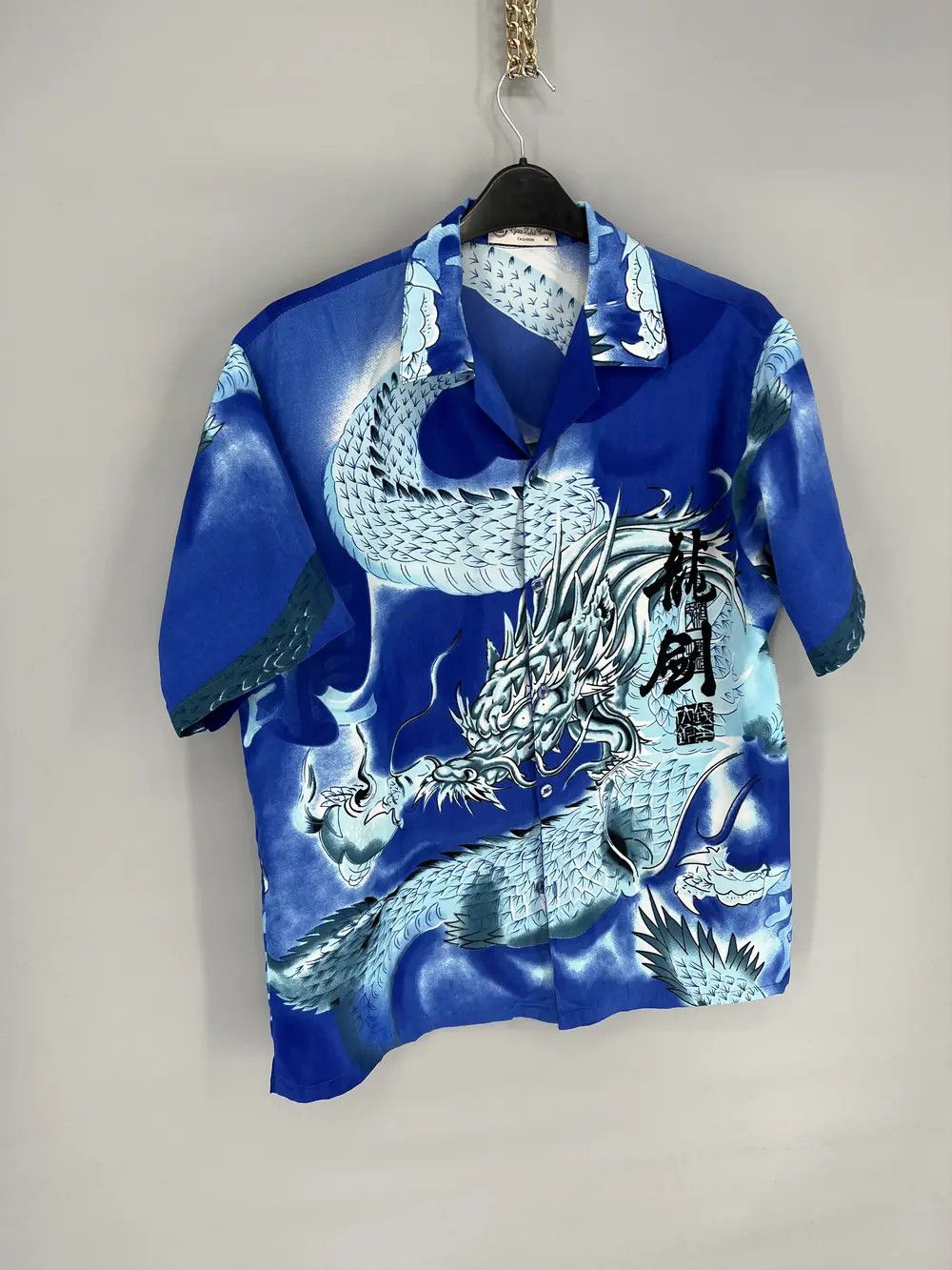 Vintage Vintage 90s Japanese Dragon Crazy Hawaiian Shirt Size US M / EU 48-50 / 2 - 2 Thumbnail