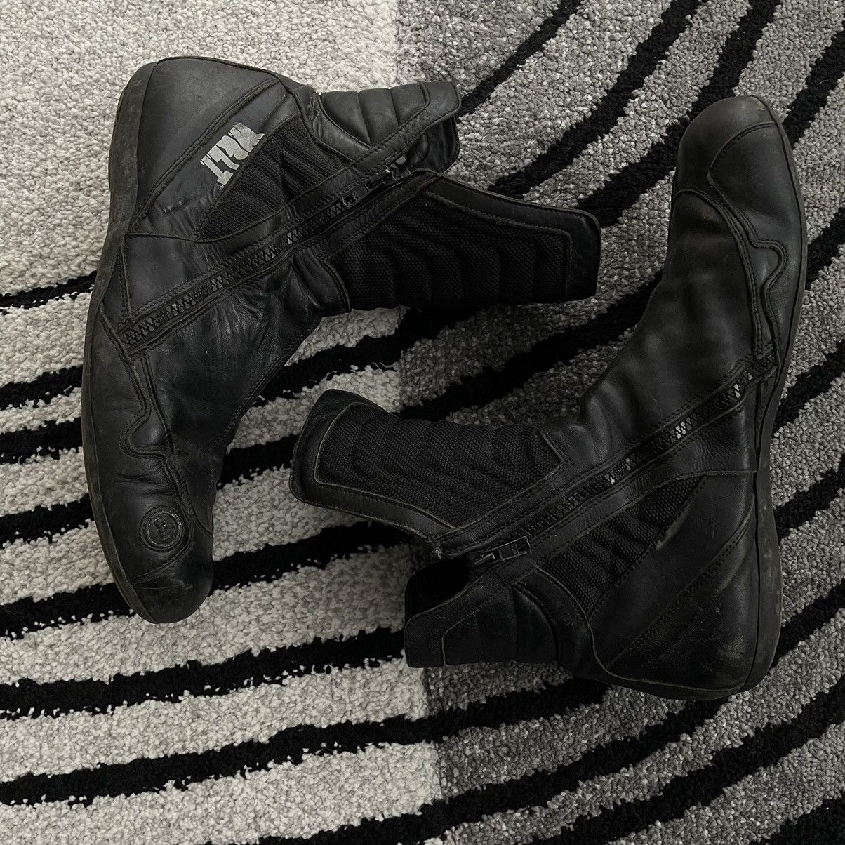 image of W Lt Walter Van Beirendonck x Walter Van Beirendonck W & Lt Bikerboots in Black, Men's (Size 10)