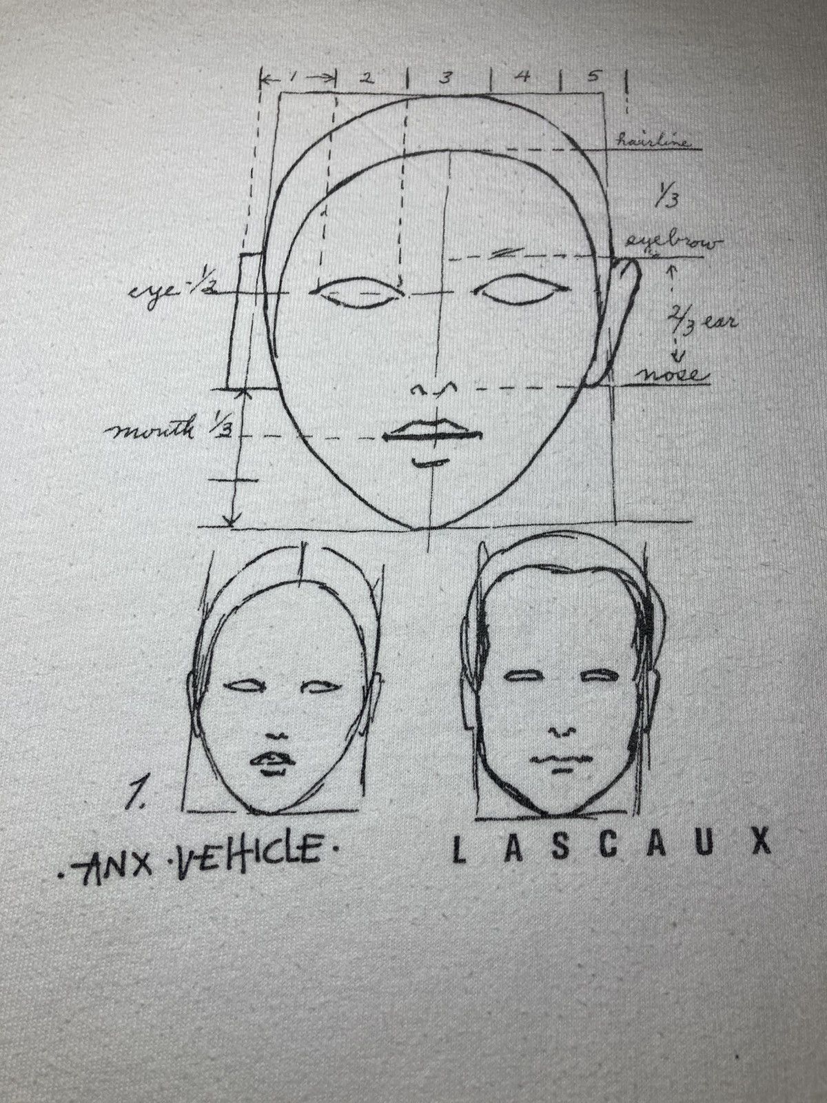 Annex 1998 Annex Face Sketch ANX Face Gio Estevez Supreme Knight Size US M / EU 48-50 / 2 - 3 Thumbnail