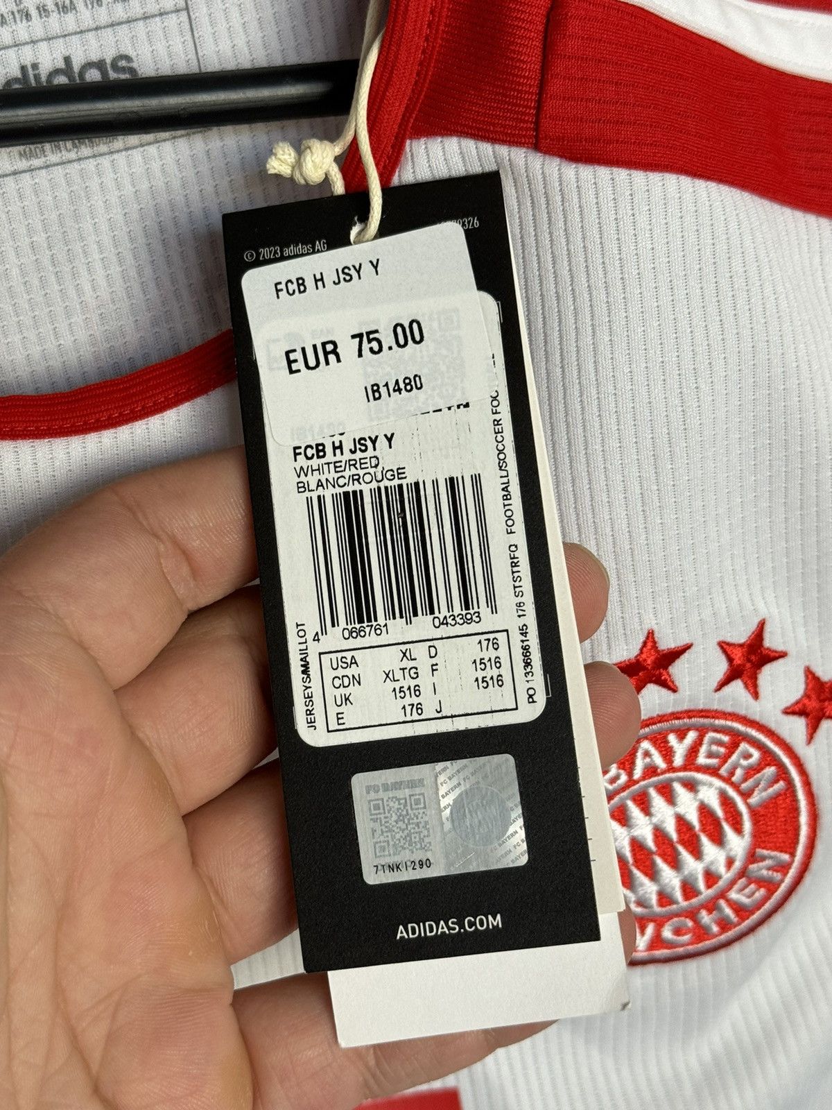 Adidas KIDS Bayern Munchen 23/24 Home Football Jersey T-Shirt Size US XS / EU 42 / 0 - 11 Thumbnail