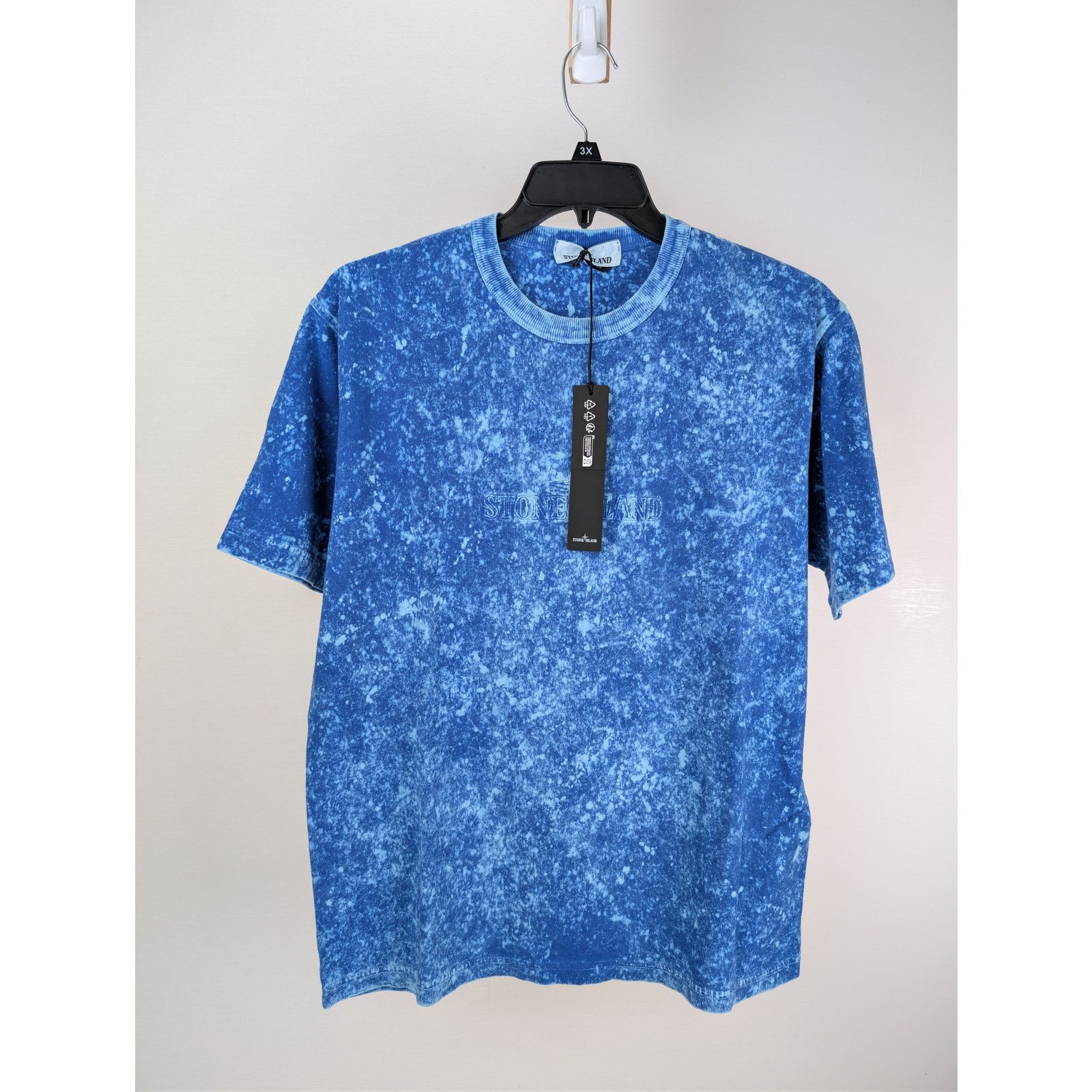 Stone Island o1rshd1 Tie-Dye Effect Stone Island Logo T-Shirt Navy/Blue Size US L / EU 52-54 / 3 - 2 Thumbnail