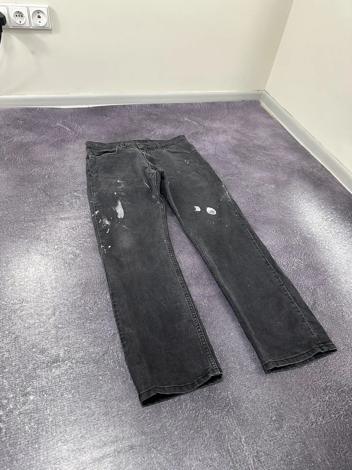 Dickies × Vintage Vintage Dickies Black Painted Work Hype Pants Jeans Size US 34 / EU 50 - 5 Thumbnail