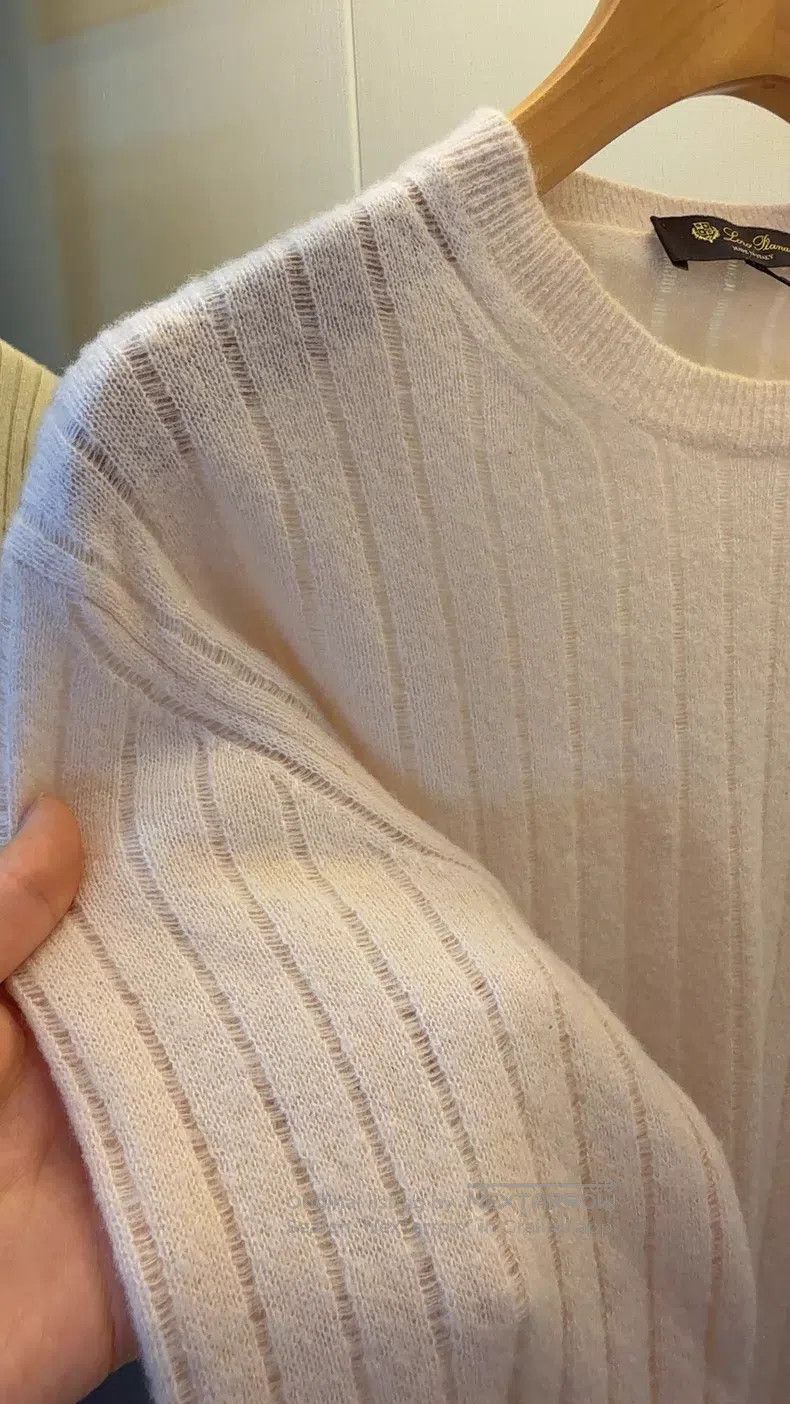 Loro Piana Loro Piana Light Pink Cashmere Silk Knit Top Size XS / US 0-2 / IT 36-38 - 3 Thumbnail