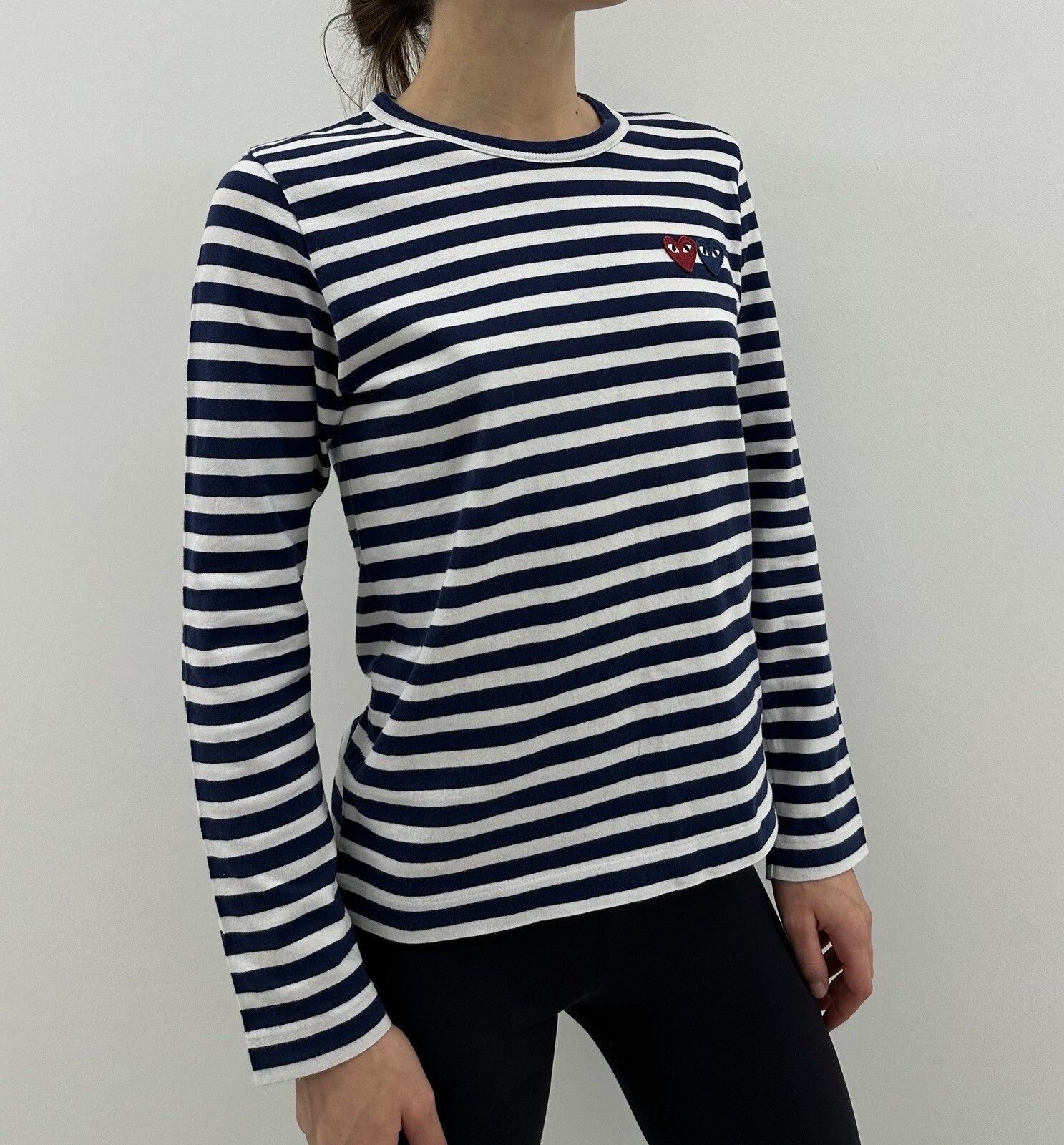 Comme des Garcons PLAY Play Comme Des Garçons Shirt Long sleeve Top Striped Hearts Size M / US 6-8 / IT 42-44 - 6 Thumbnail