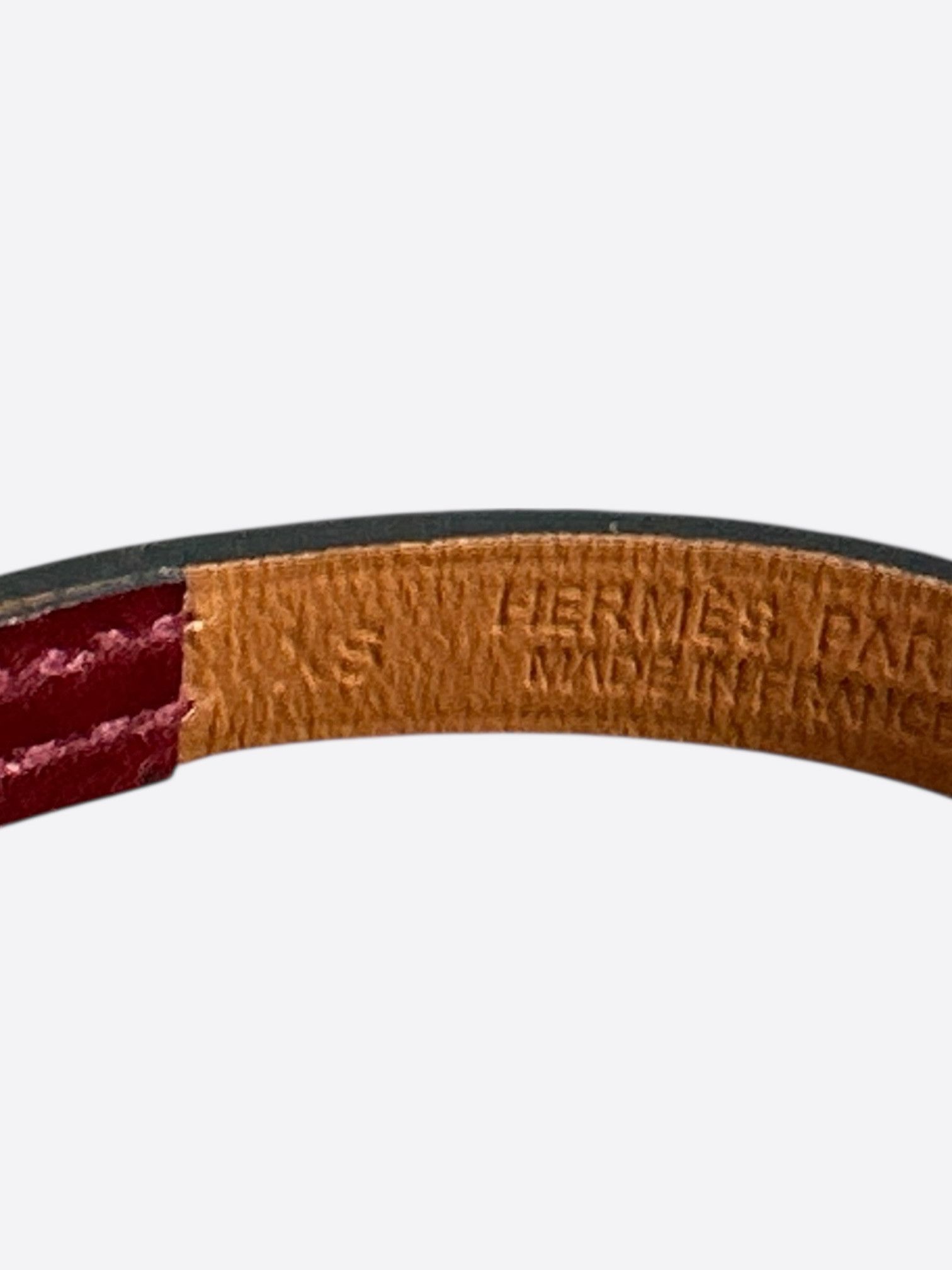 Hermes Hermes Red Swift & Gold Hardware Mini Kelly Bracelet Size ONE SIZE - 3 Thumbnail