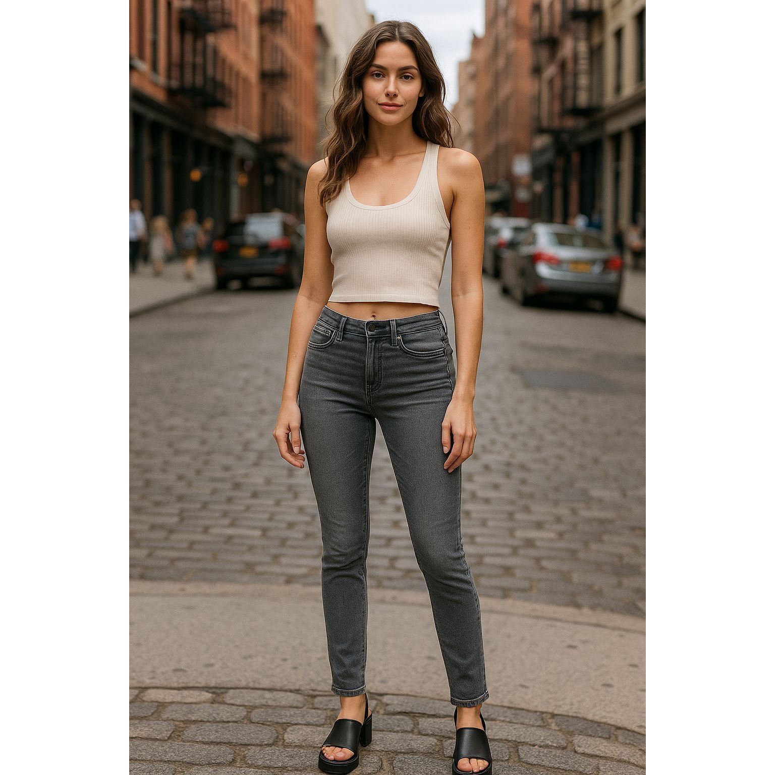 Abercrombie & Fitch Abercrombie Fitch 26 Harper Super Skinny Jeans Gray Washed S Size 26" / US 2 / IT 38 - 1 Thumbnail