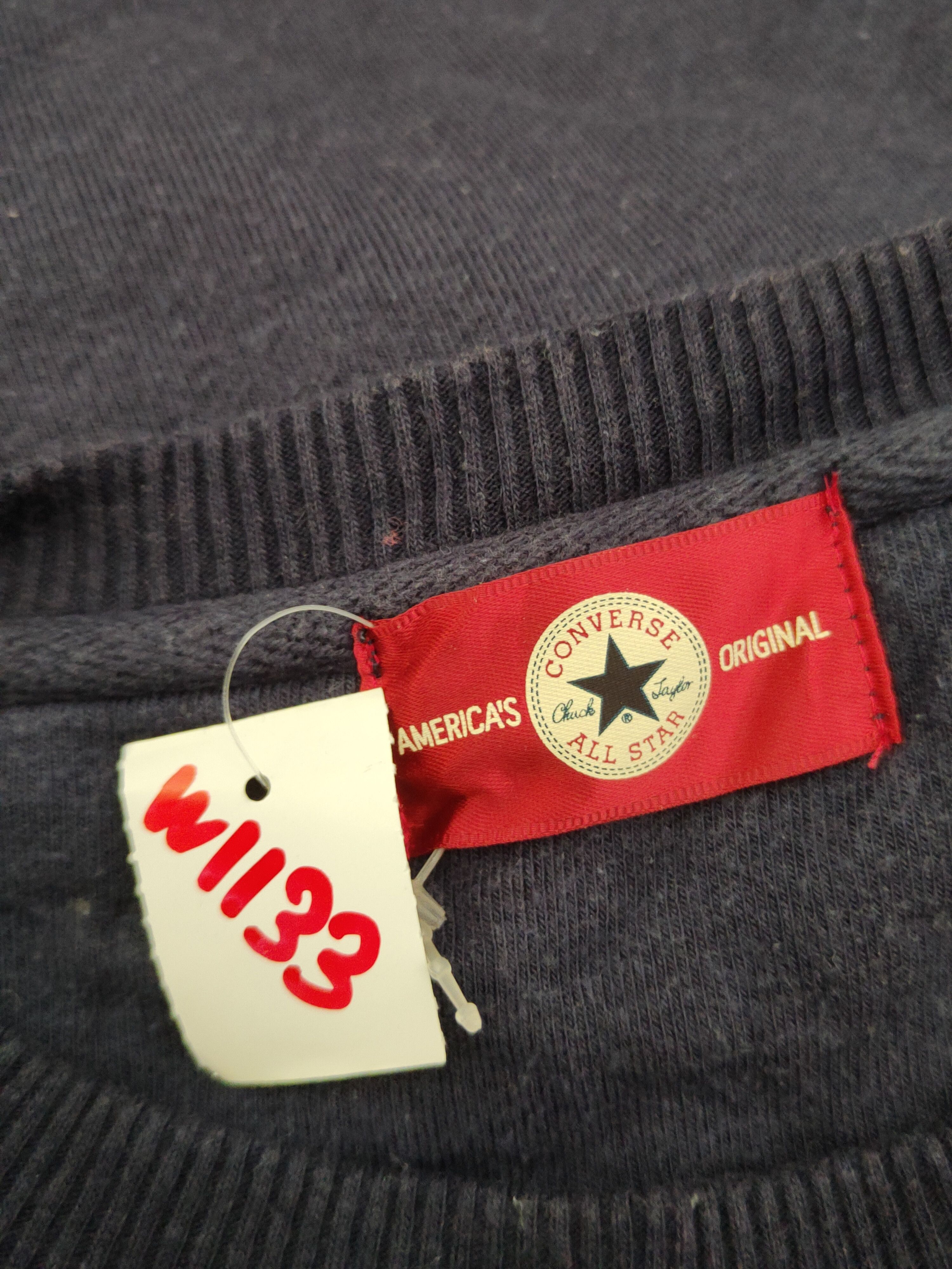 Converse Converse vintage Navy Sweatshirts #W1133 Size L / US 10 / IT 46 - 12 Thumbnail
