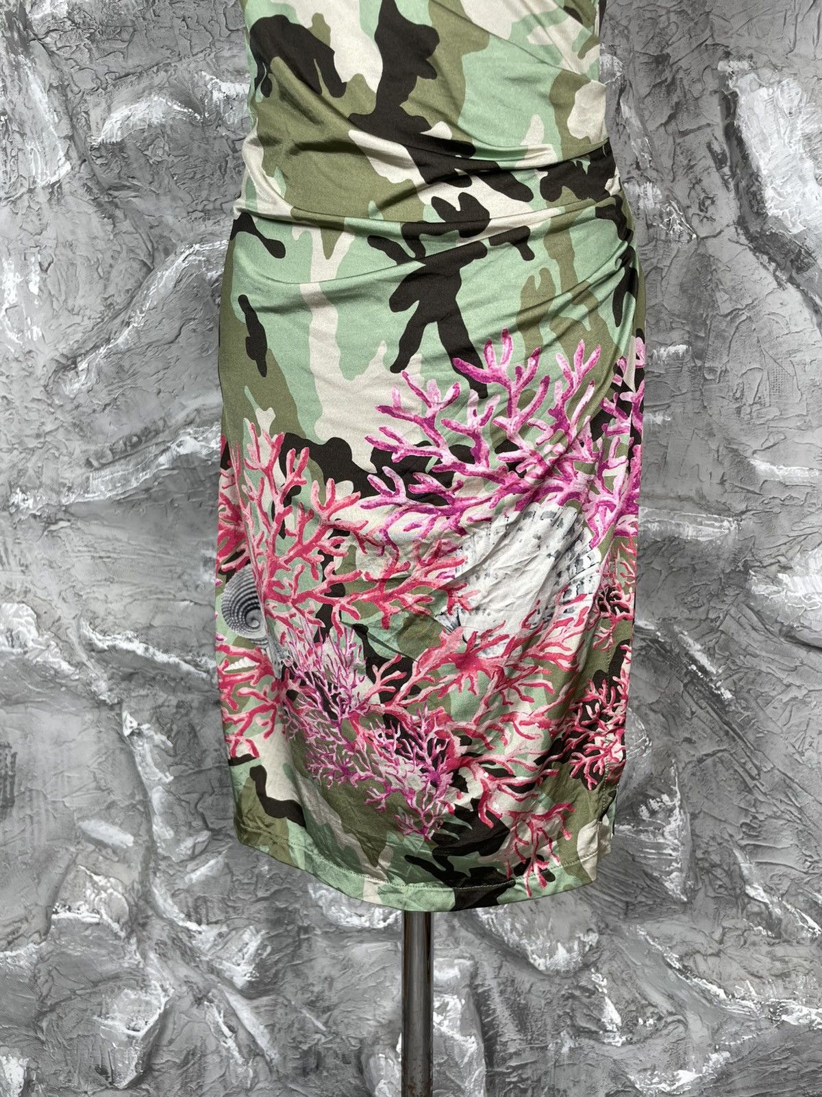 Blumarine Bluemarine Rare Vintage Dress Camo / Corrals Pattern Y2K Size S / US 4 / IT 40 - 15 Thumbnail