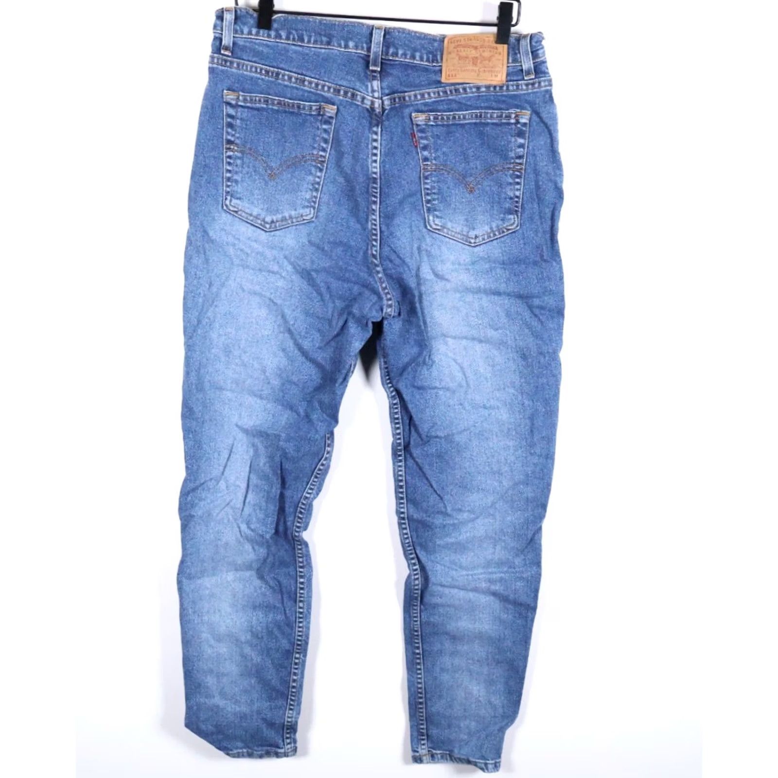 Levi's VINTAGE Levi's 512 Jeans Women's 16 MIS Slim Tapered Leg Denim USA Tag Blue 30.5 Inseam 33/30.5 High Rise Medium Wash 2000s Mens? Size 38" / US 16 / IT 52 - 2 Thumbnail