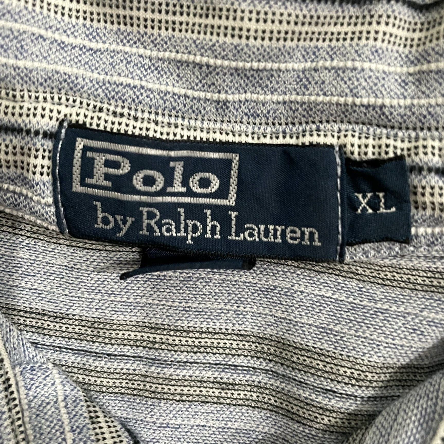 Polo Ralph Lauren Polo Ralph Lauren Striped Polo Shirt 100% Cotton Mens XL Gray Size US XL / EU 56 / 4 - 4 Thumbnail