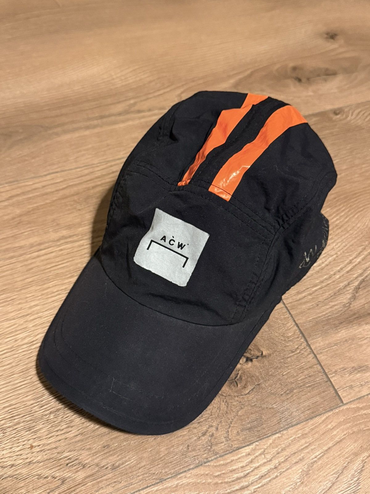 A-COLD-WALL* A-Cold-Wall* ACW Black Orange Reflective 5-Panel Cap Size ONE SIZE - 2 Thumbnail