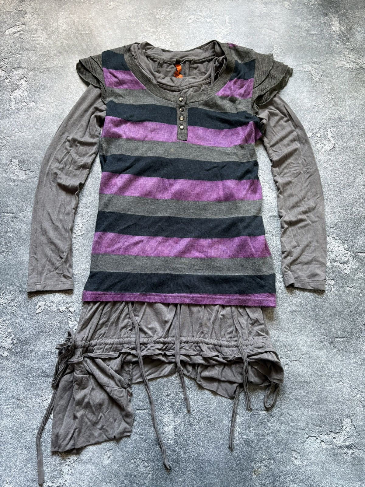 Cop Copine Crazy Vintage 00s Cop Copine Avant Garde Rhinestones Dress Size M / US 6-8 / IT 42-44 - 2 Thumbnail