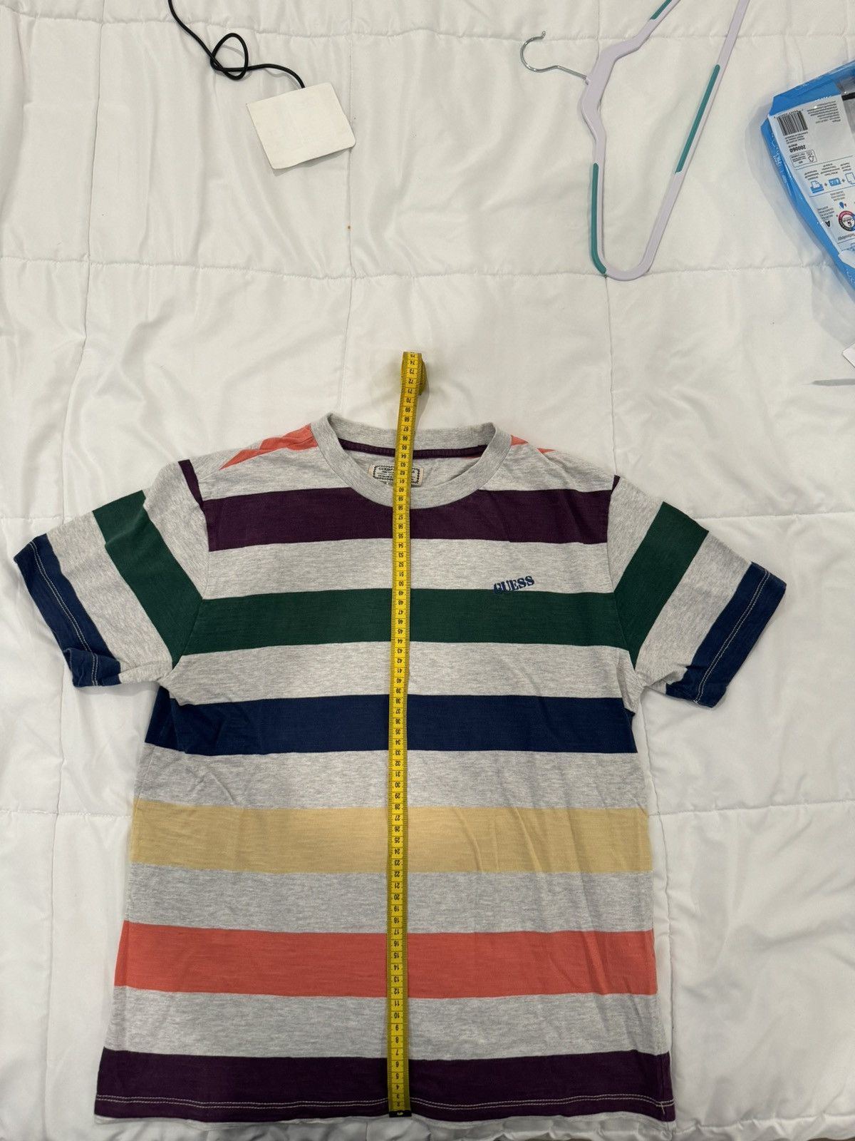 Guess Vintage Guess Originals USA Striped Grey T-Shirt Size US S / EU 44-46 / 1 - 3 Thumbnail