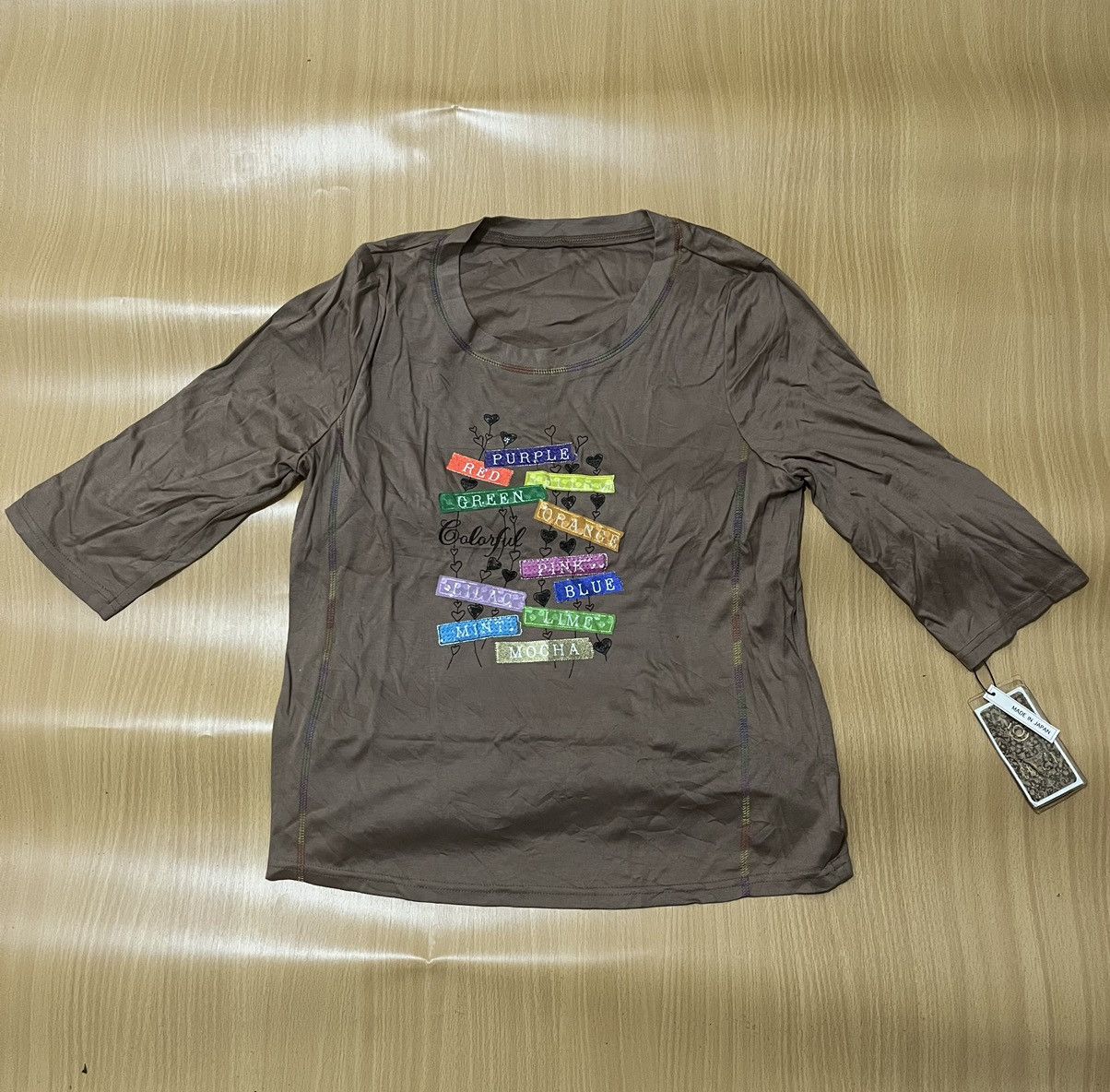Japanese Brand Cokett Collection Patchwork Beautybeast Style LongSleeve Tee Size US M / EU 48-50 / 2 - 1 Thumbnail