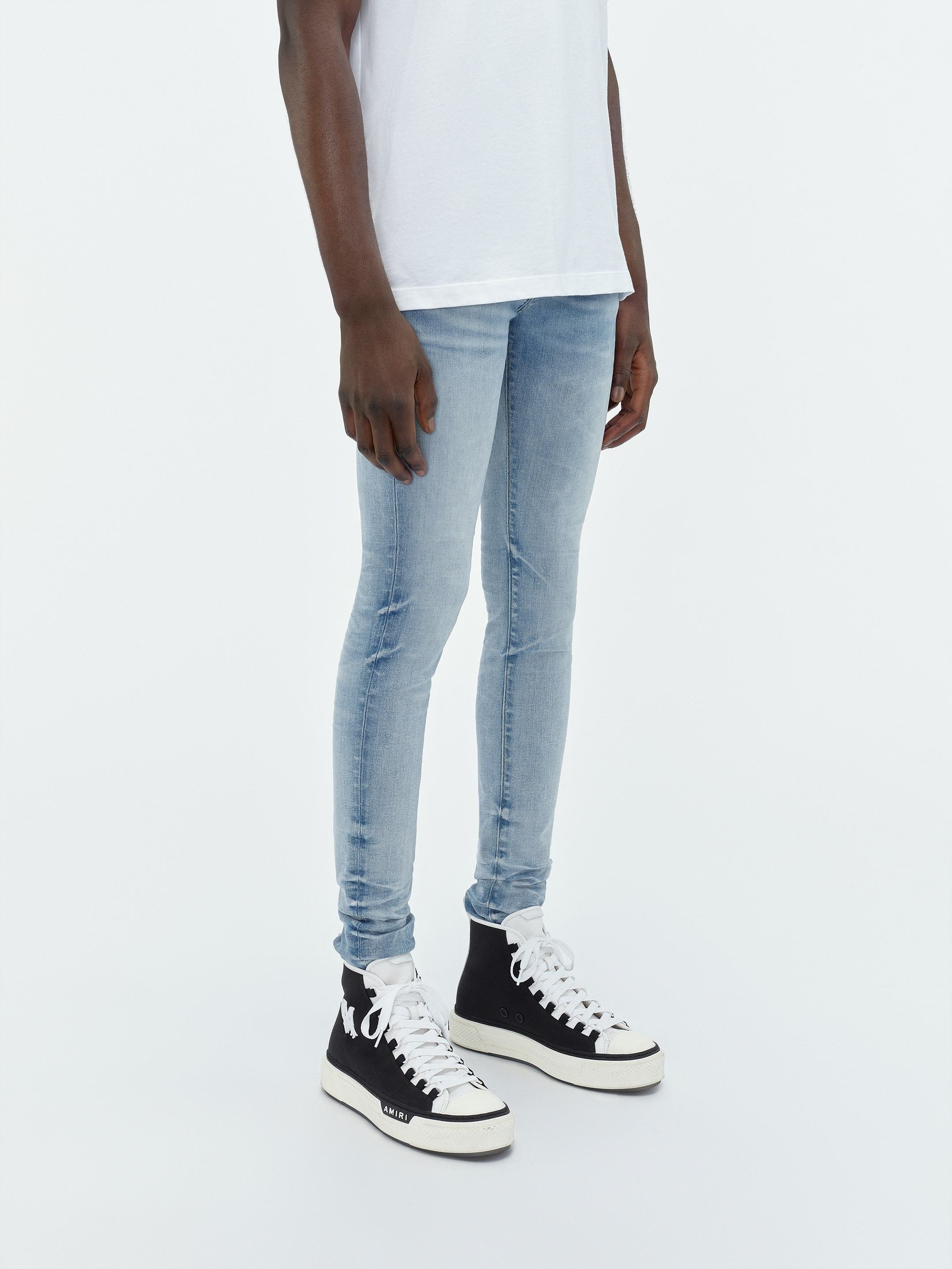 Amiri o1mle0925 Stack Jeans in Blue Size US 29 - 3 Thumbnail