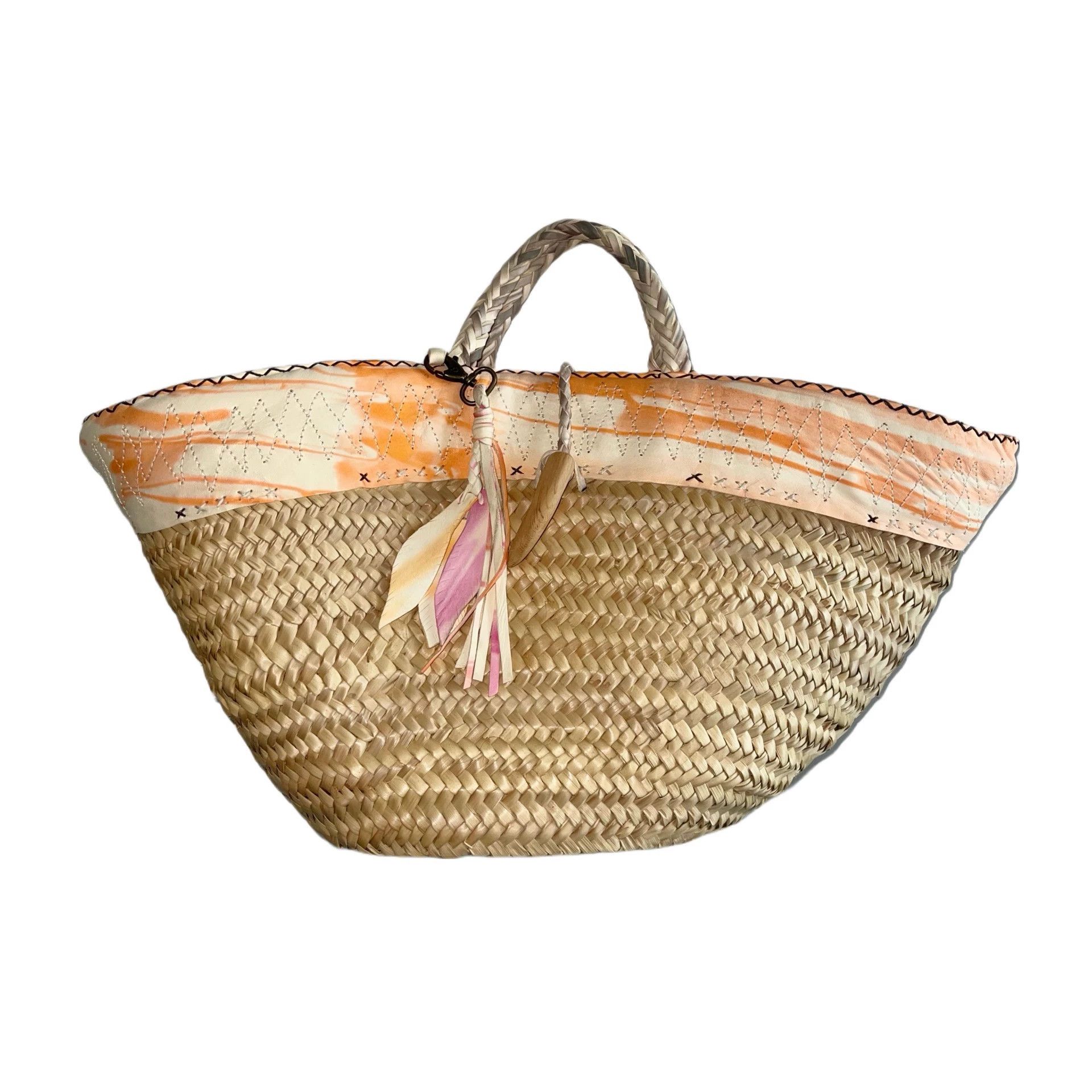 Other En shalla Handwoven Straw Tote (Round, Large) Size ONE SIZE - 1 Thumbnail