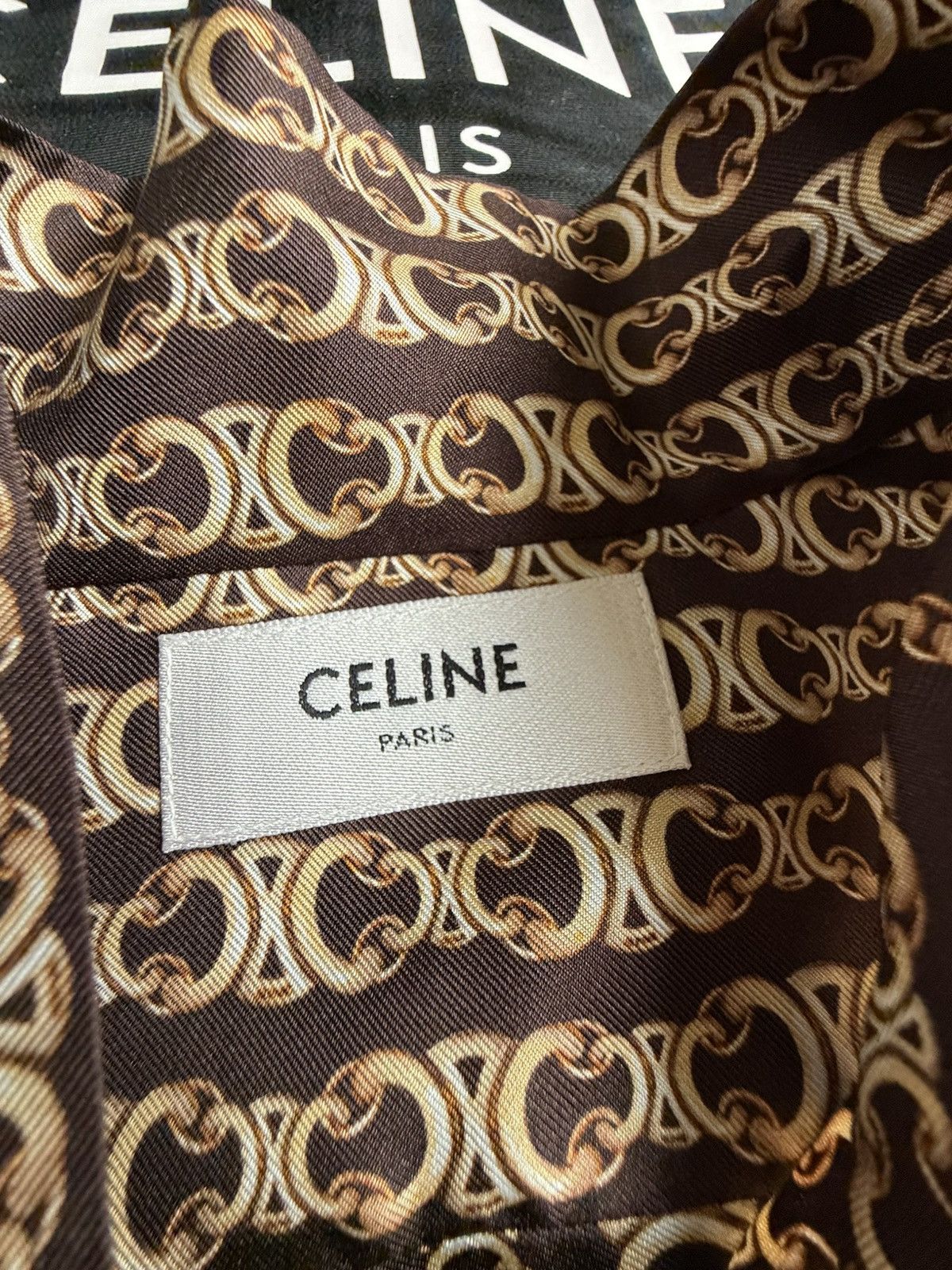 Celine FW24 $1.8k Celine Triomphe silk bow tie shirt Hedi Slimane Size US S / EU 44-46 / 1 - 18 Thumbnail