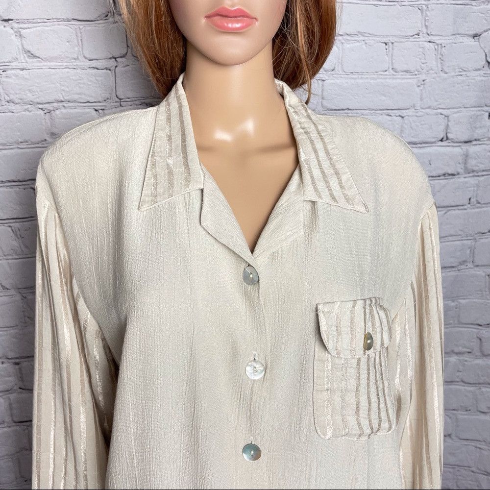 Other Vintage Jules of Margate Beige Shirt Size XL Size XL / US 12-14 / IT 48-50 - 2 Thumbnail