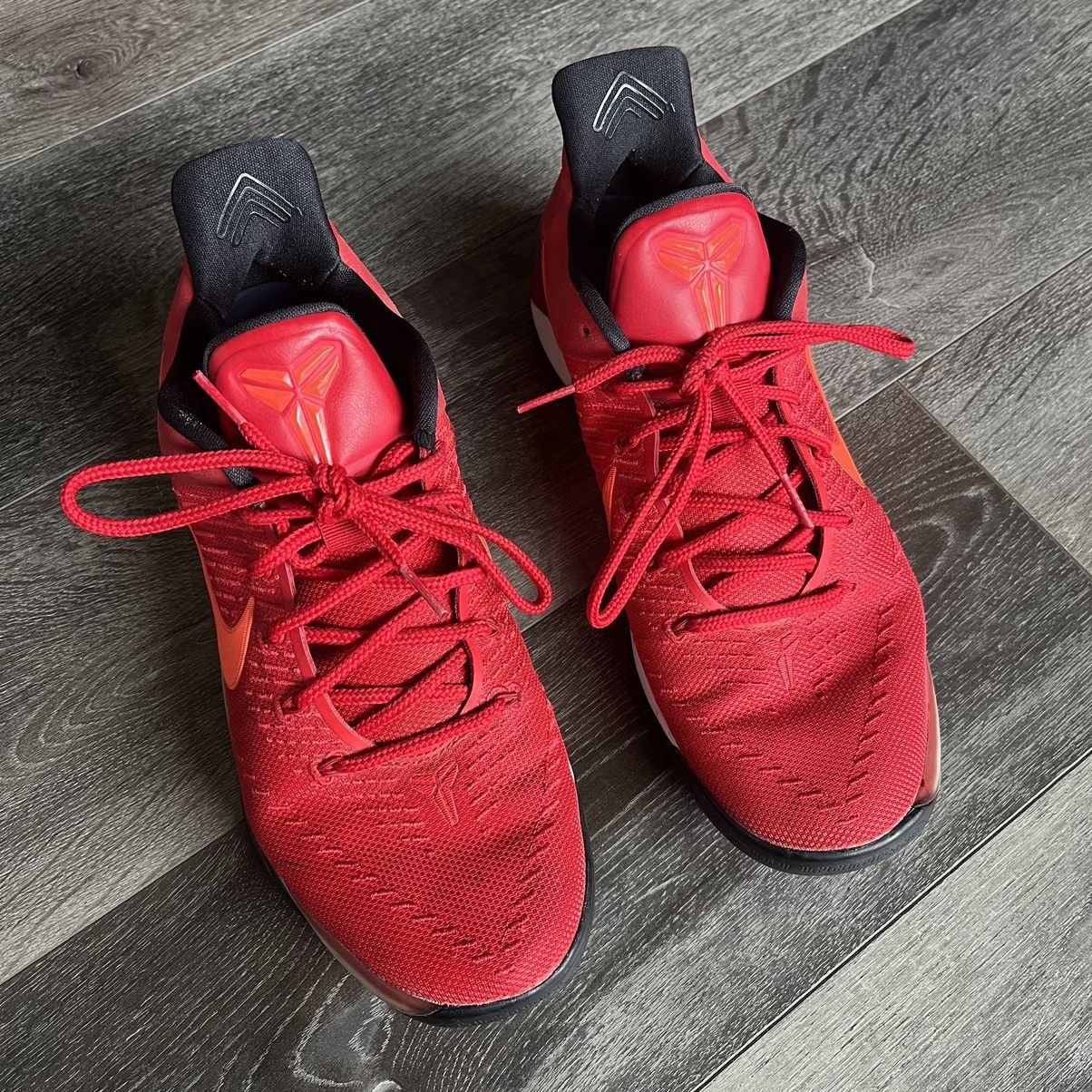 Nike Vintage Nike Kobe A.D. University Red Low Basketball Shoes Size US 10.5 / EU 43-44 - 3 Thumbnail