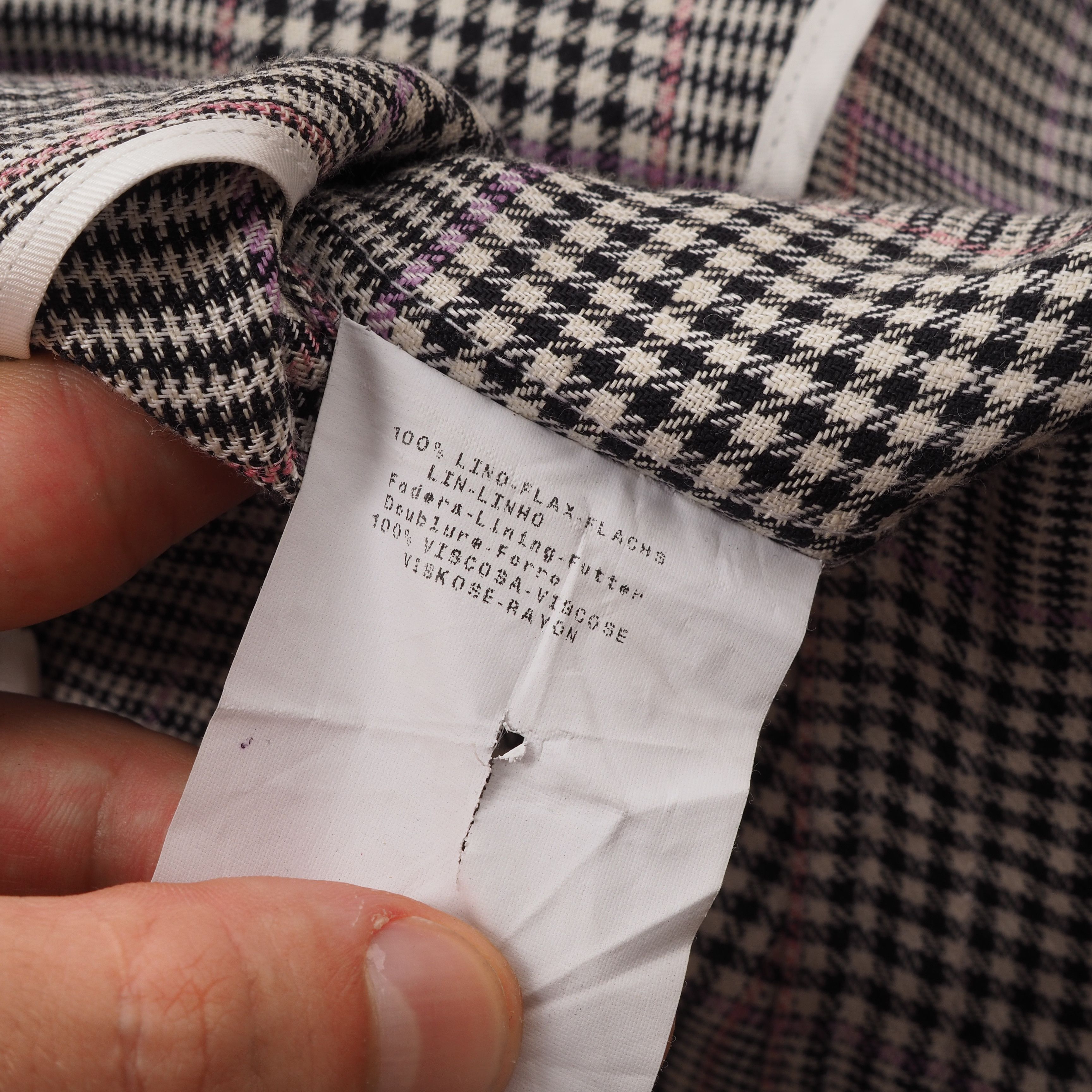 Armani Collezioni Armani Collezioni Linen Plaid Gray Jacket Blazer Size L / US 10 / IT 46 - 8 Thumbnail