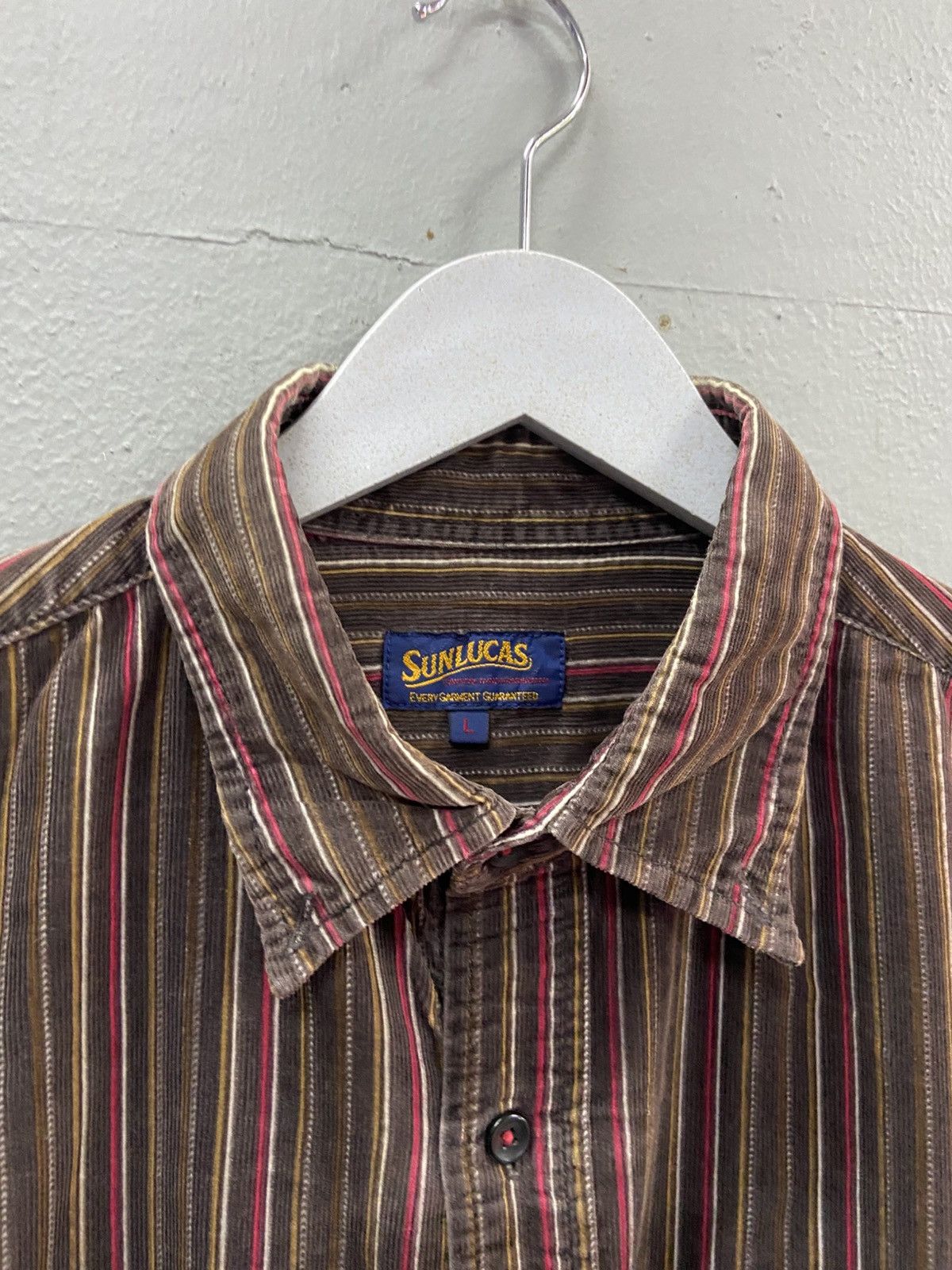 Vintage SUN LUCAS CORDUROY BUTTON DOWN SHIRT Size US L / EU 52-54 / 3 - 2 Thumbnail