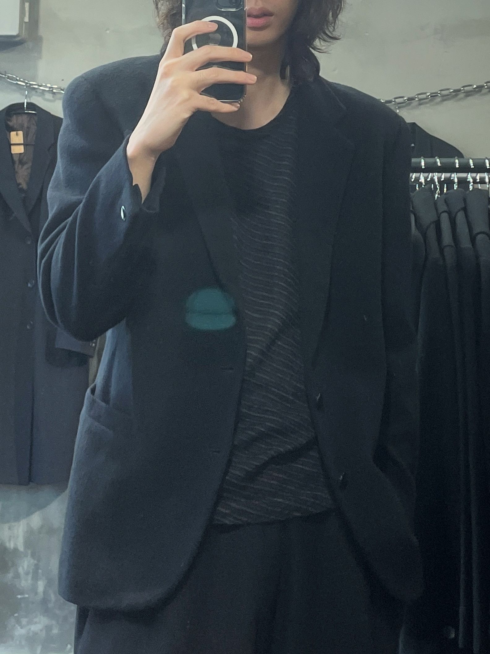 Thierry Mugler 80s Thierry Mugler 2 Button Wool Jacket Size 46R - 3 Thumbnail