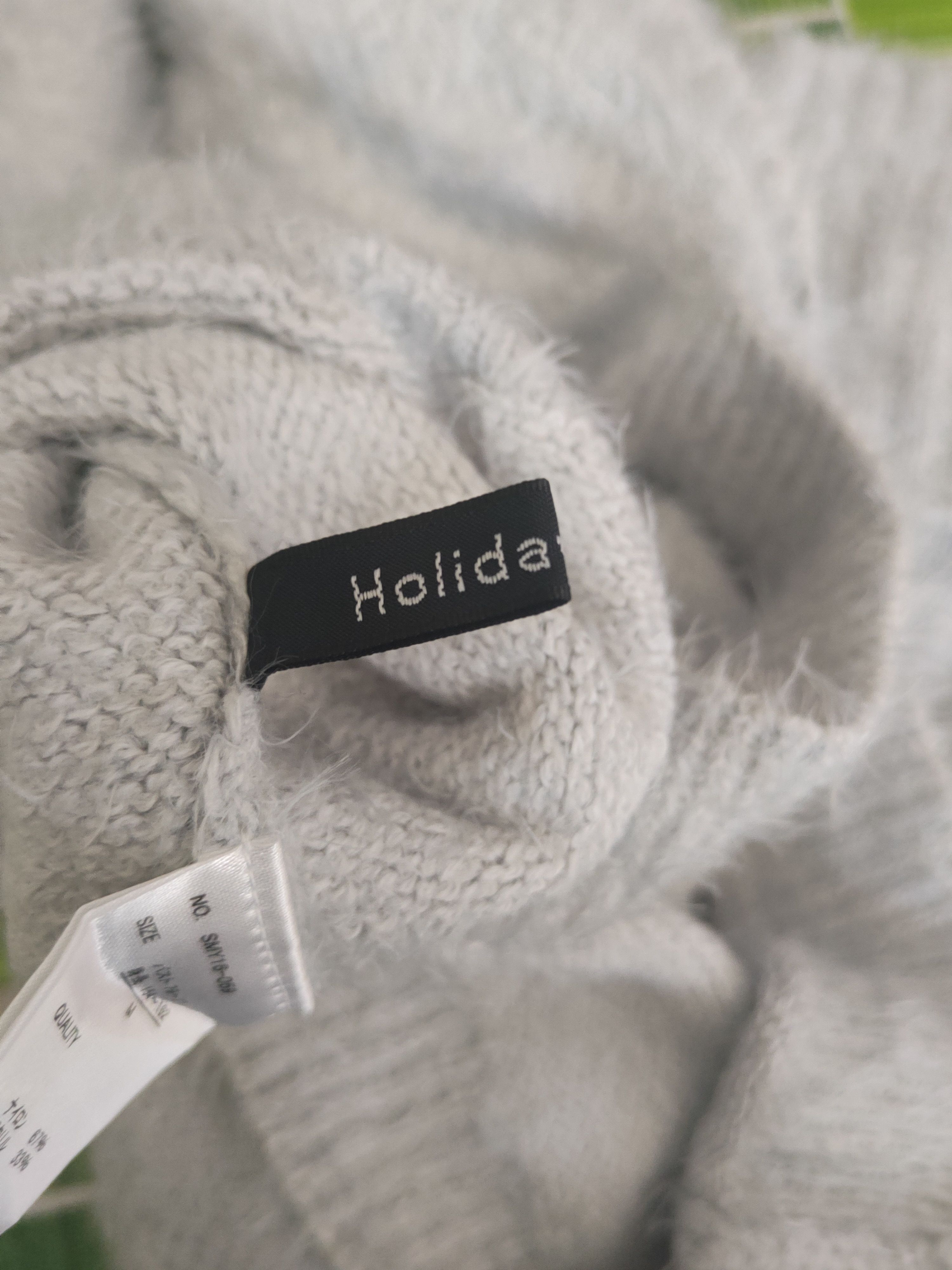 Japanese Brand DL Holiday Holic Light Blue Fur Mohair Knitwear #46-505 Size S / US 4 / IT 40 - 13 Thumbnail