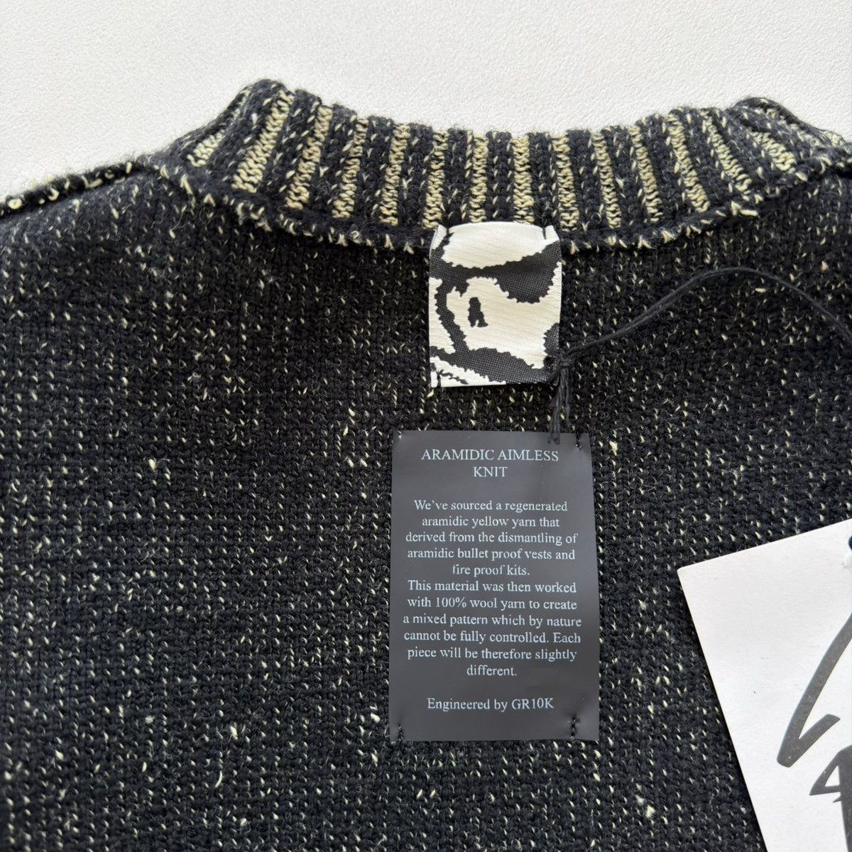 GR10K Black/Lime ‘Aimless Compact Knit’ Sweater Size US M / EU 48-50 / 2 - 6 Thumbnail