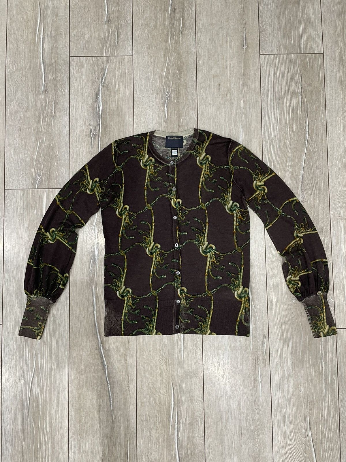 Designer × Just Cavalli × Roberto Cavalli Roberto Cavalli Class snake logo cardigan long sleeve Size M / US 6-8 / IT 42-44 - 1 Thumbnail
