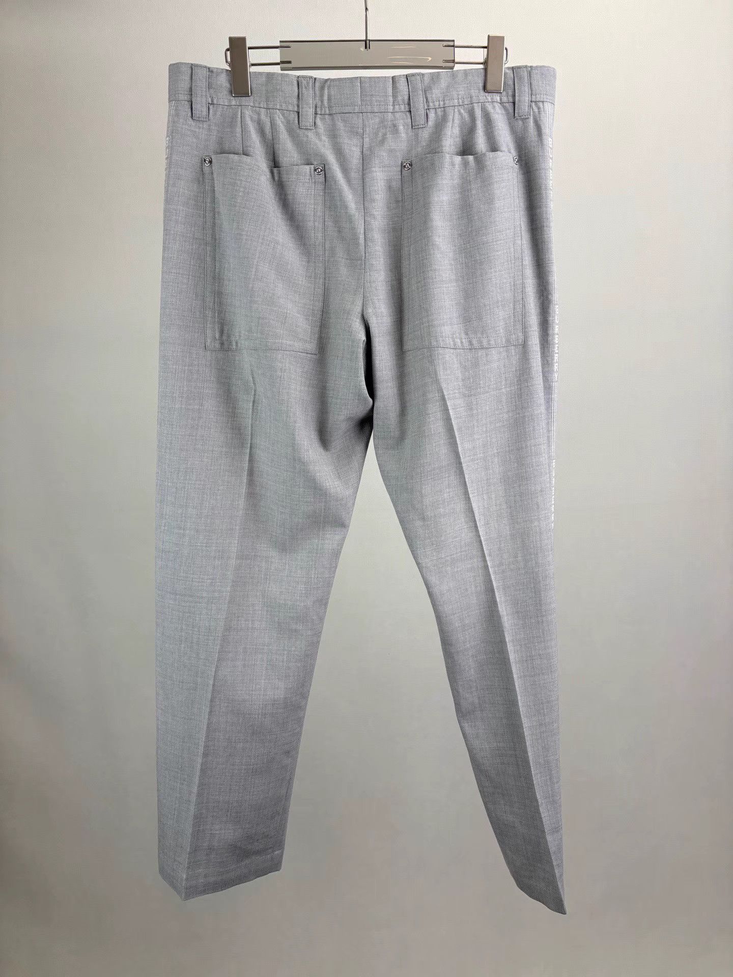Burberry BURBERRY Grey Wool Trousers K1 Size US 36 / EU 52 - 2 Thumbnail