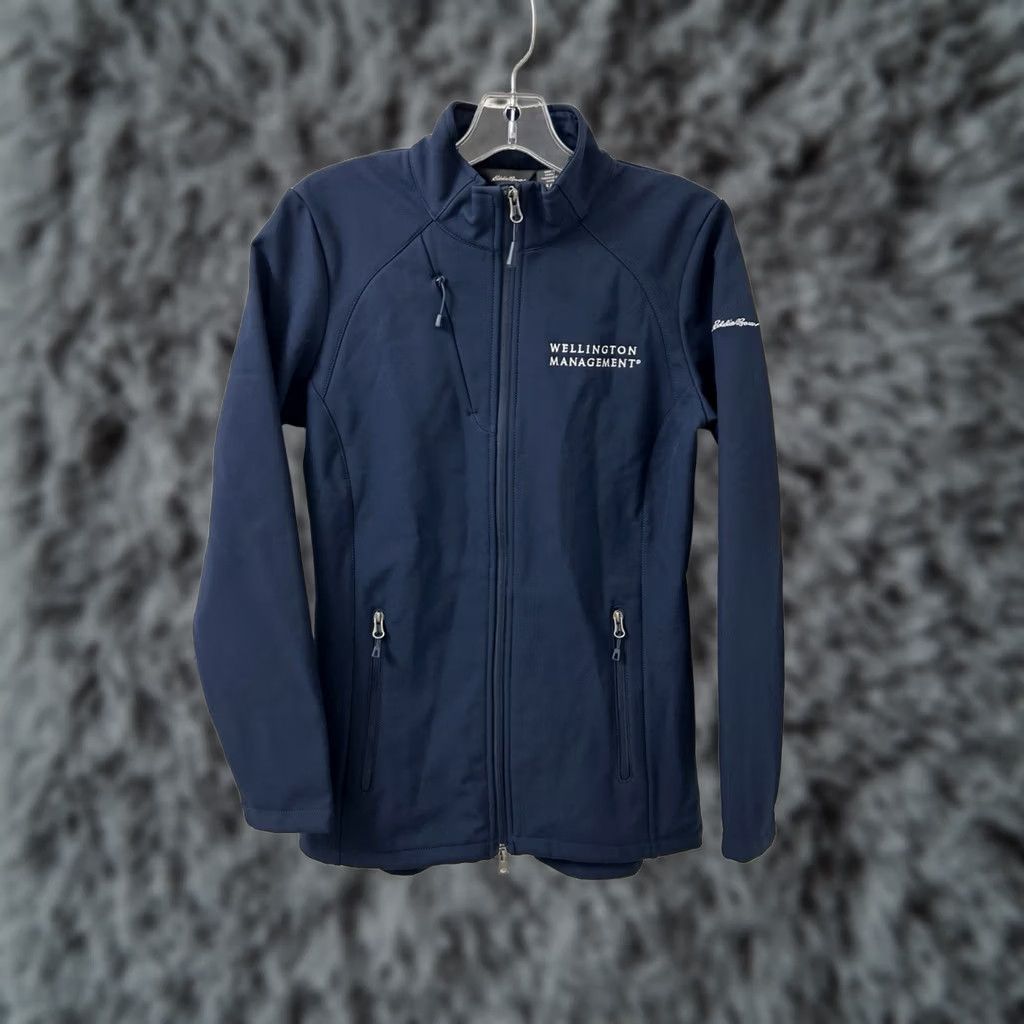 Eddie Bauer Eddie Bauer Jacket Womens Small Blue Softshell Full Zip Wellington Fleece Lined Embroidered Logo Jacket Shirt Coat? Size S / US 4 / IT 40 - 1 Thumbnail