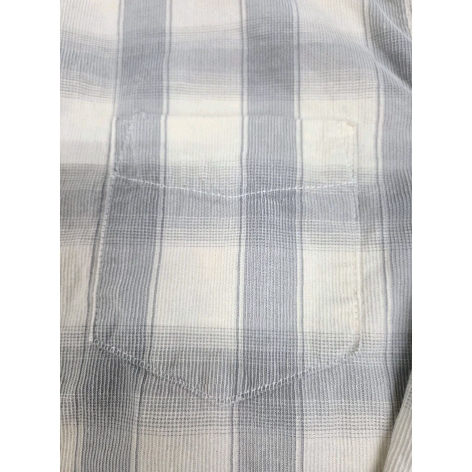 Ben Sherman Ben Sherman Mens Long Sleeve Beige/Grey Plaid Cotton Shirt L Corduroy Button-Up Pocket Embroidered Classic Fall Winter Spring Casual Travel Canary Size US L / EU 52-54 / 3 - 6 Thumbnail
