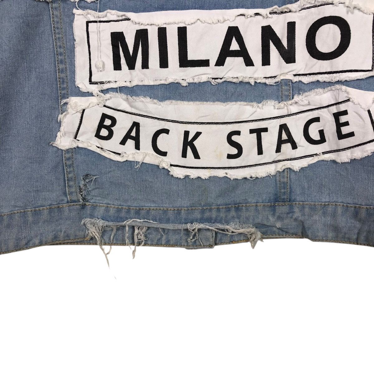 Vintage 🔥VINTAGE DENIM SHIRT JACKET BIKER PUNK DESIGN BAZI USA Size US M / EU 48-50 / 2 - 14 Thumbnail