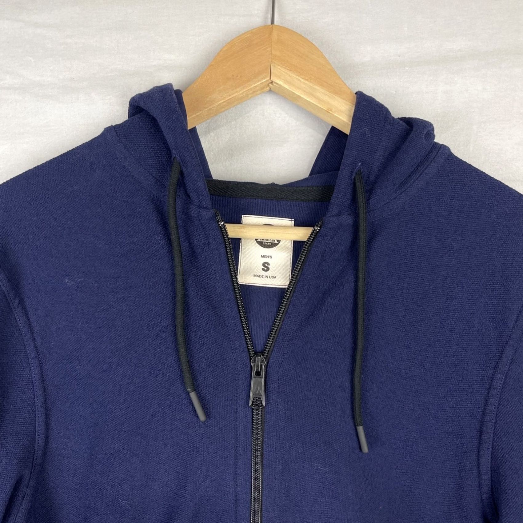 Vintage VINTAGE American Giant Hoodie Mens Small Navy Blue Zip Up Knit Heavyweight Made In USA Size US S / EU 44-46 / 1 - 4 Thumbnail