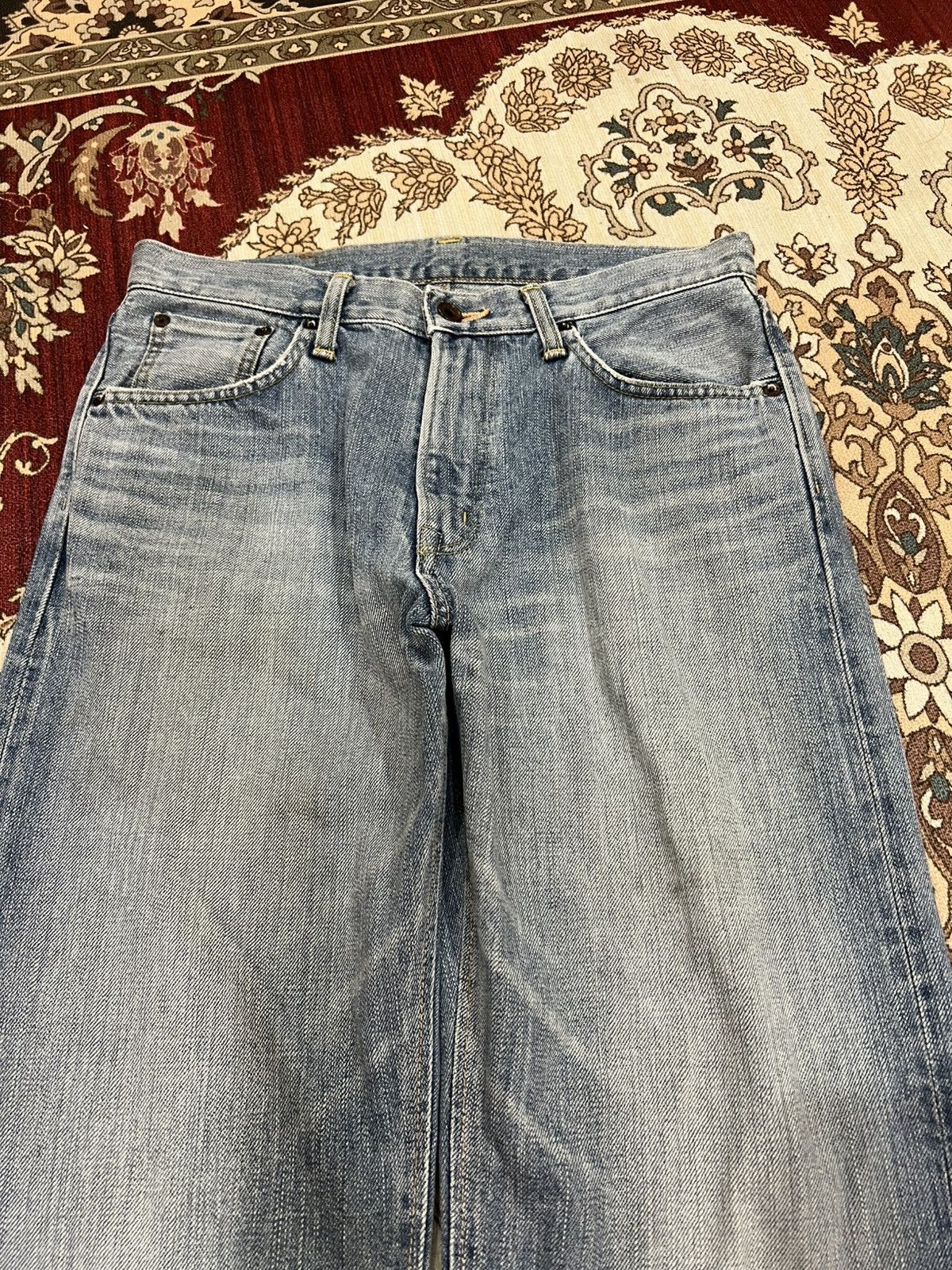 Edwin Vintage Edwin 505zx Selvedge Faded Jean Size US 31 - 3 Thumbnail