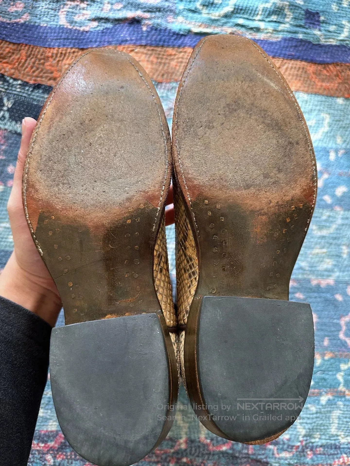 RRL Ralph Lauren RRL Snake Skin Western Boots. Size US 9.5 / EU 42-43 - 6 Thumbnail