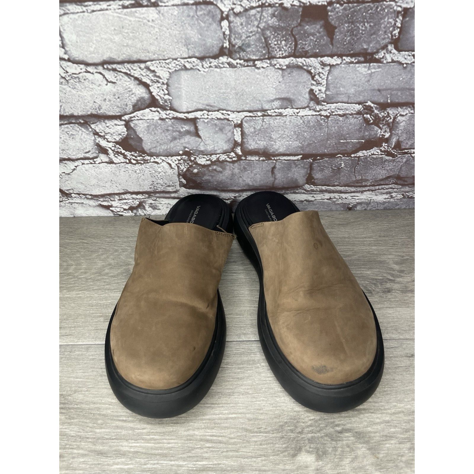 Vagabond Vagabond Blenda Brown Nubuck Leather Slide Platform Sandals Size US 7.5 / IT 37.5 - 19 Thumbnail