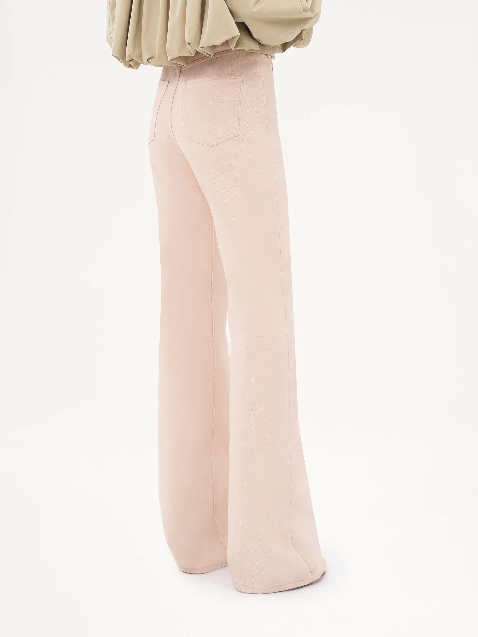 Chloe o1loc1c10326 High-Rise Flare Jeans in Airy Pink Size 25" / US 0 / IT 36 - 5 Thumbnail